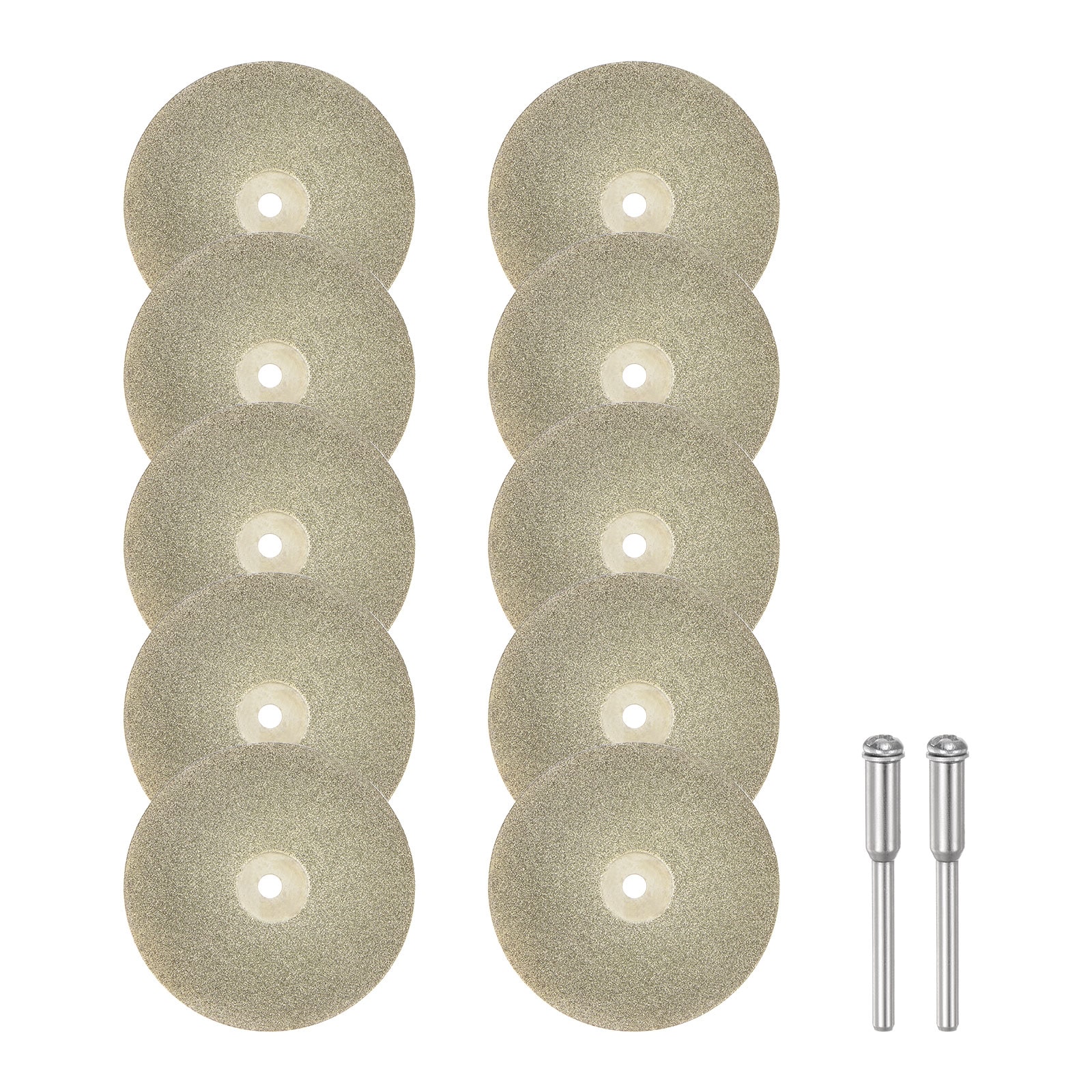 Unique Bargains - 10pcs Diamond Cutting Wheel 40mm Full Sand Diamond Wheels Cut Off Discs Diamond...