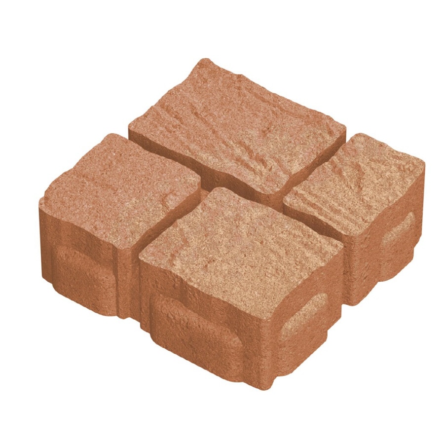 NA 8-in L x 8-in W x 2-in H Square Autumn Blend Concrete Patio Stone