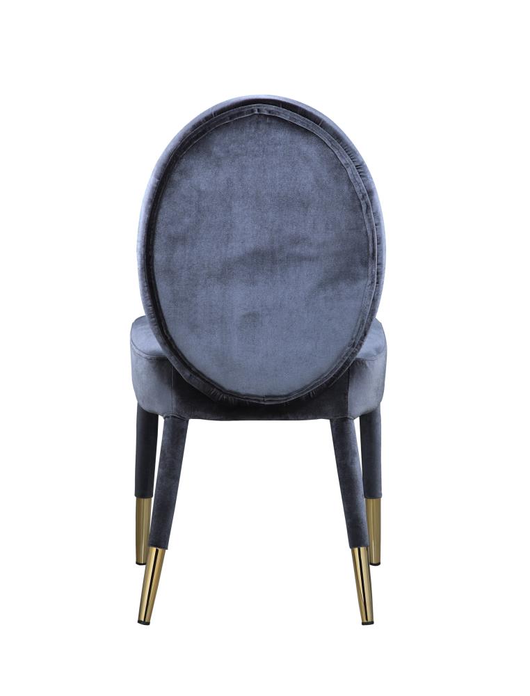 Chic Home Design FDC9117-LW Set of 2 Leverett Contemporary/Modern Velvet Upholstered Dining Side Chair (Wood Frame)