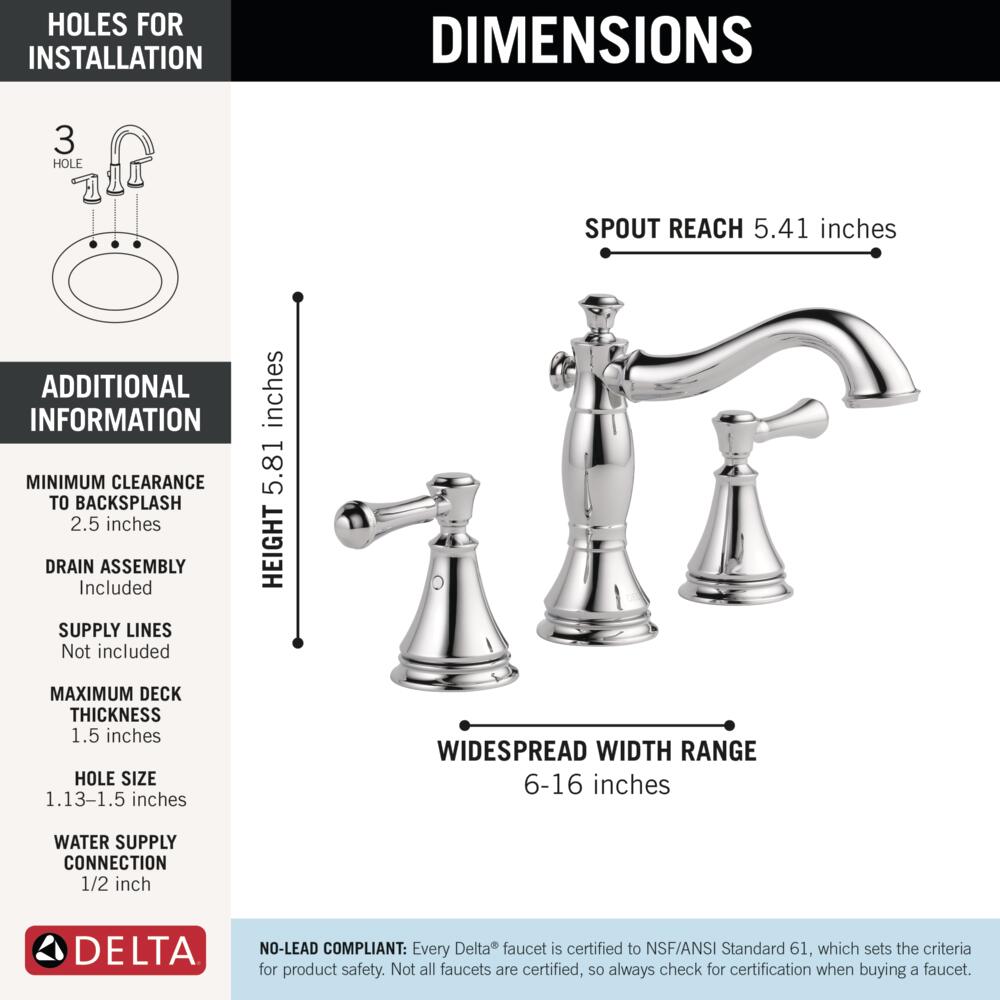 Delta 3597LF-MPU Lavatory-Faucets - View #2