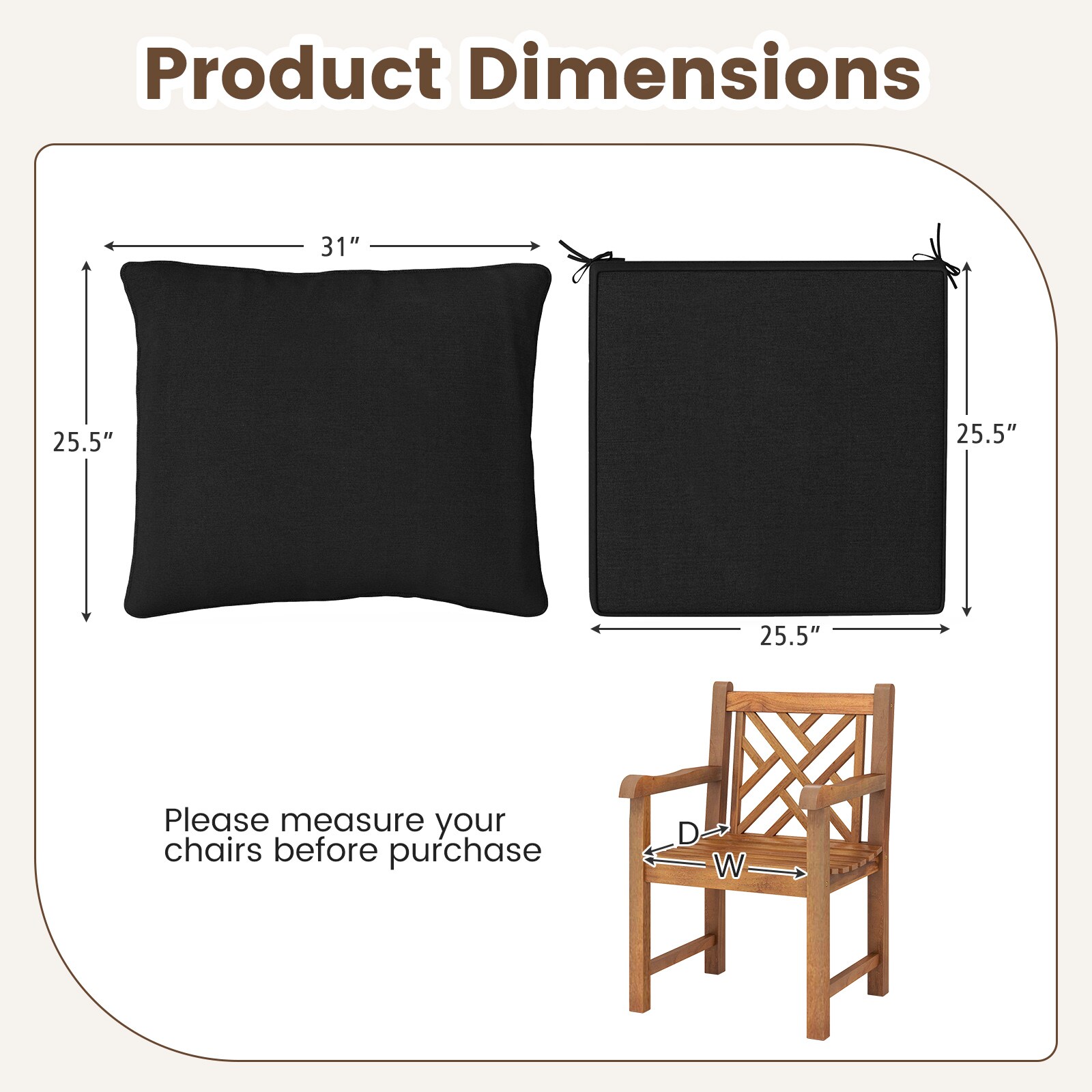 LIVIZA OUG67235DK Patio-Furniture-Cushions - View #3