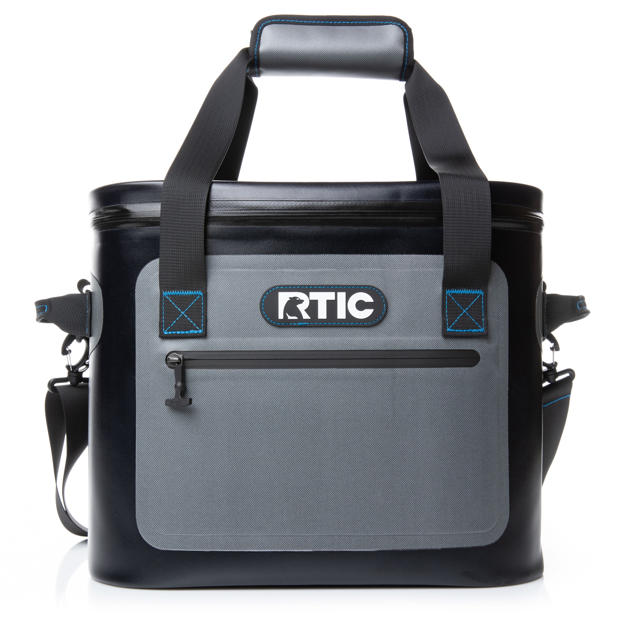 RTIC Soft Pack Insulated Cooler Bag - 30 Cans - Blue/Gray