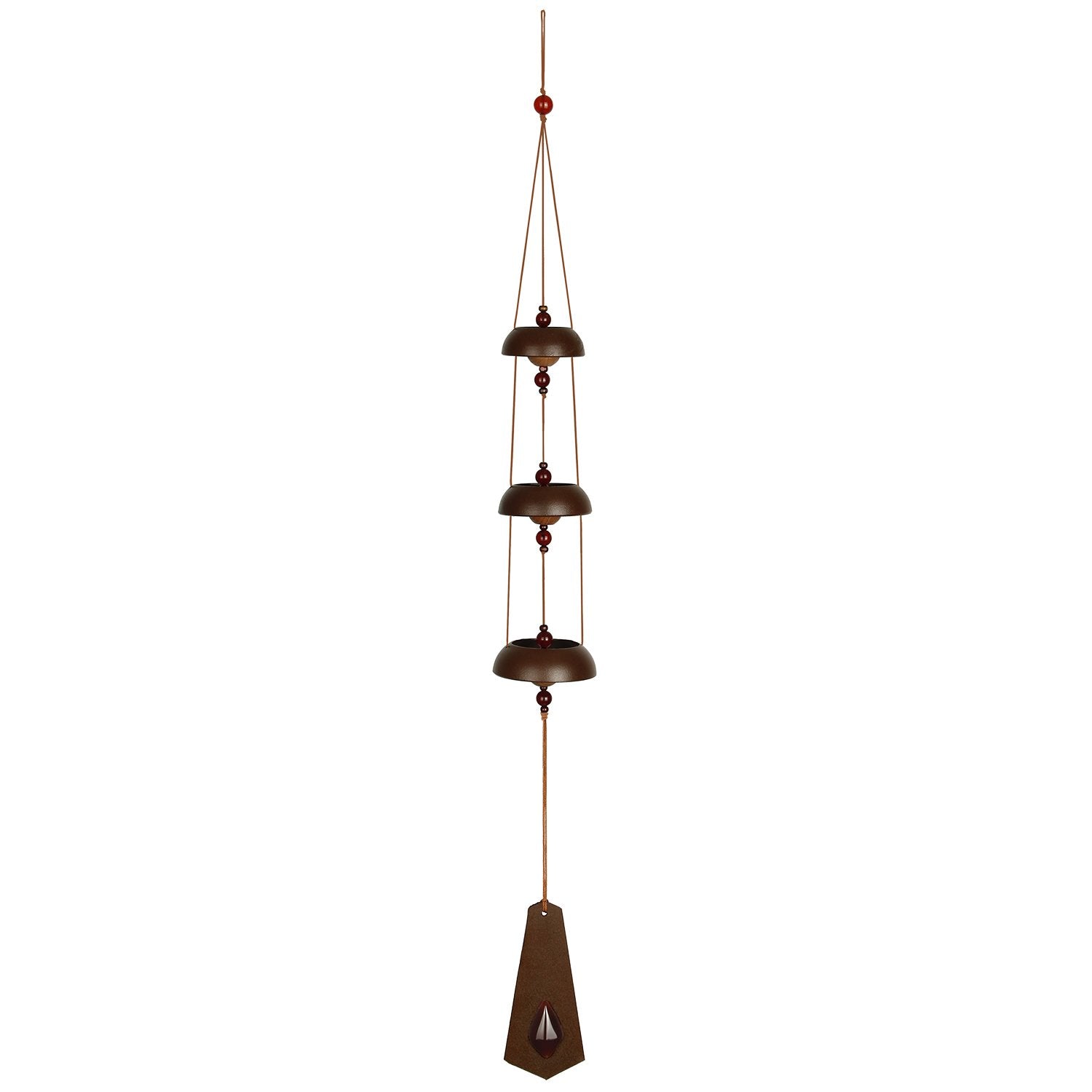 Woodstock Chimes 26-in Amber Metal Bell Wind Chime TBRA at Lowes.com