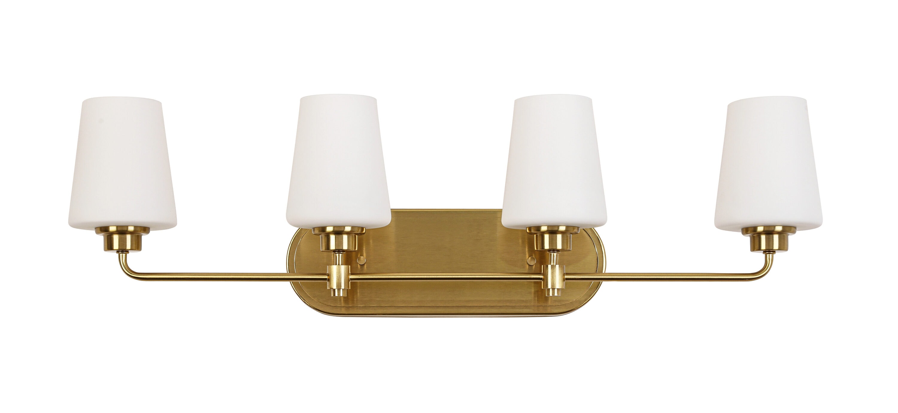 Flynama CTSD-CA1938-FM Vanity Light 30.75-in 4 -Light Gold Modern/contemporary Vanity light