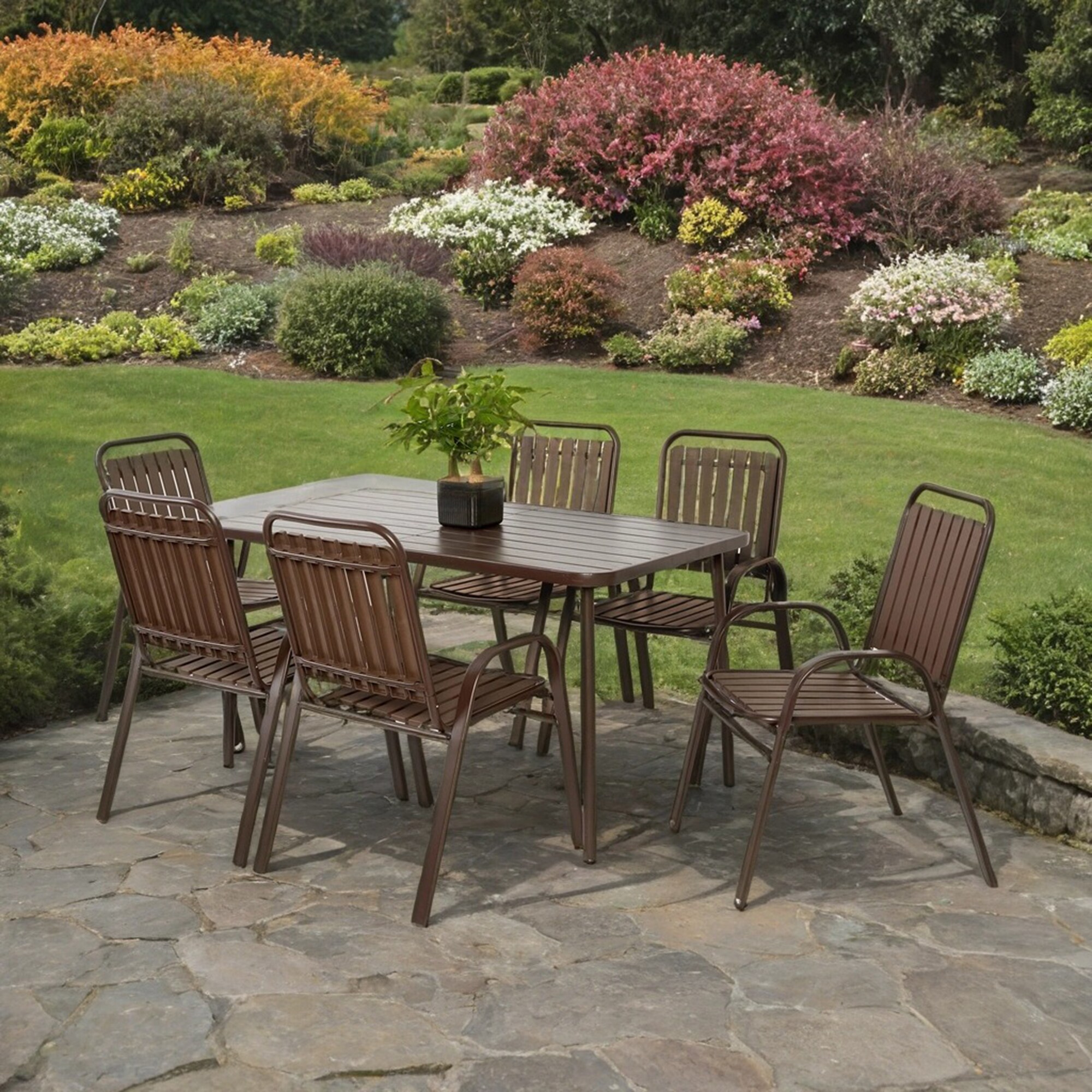 SINOFURN SYA990025GY Patio-Dining-Sets - View #3