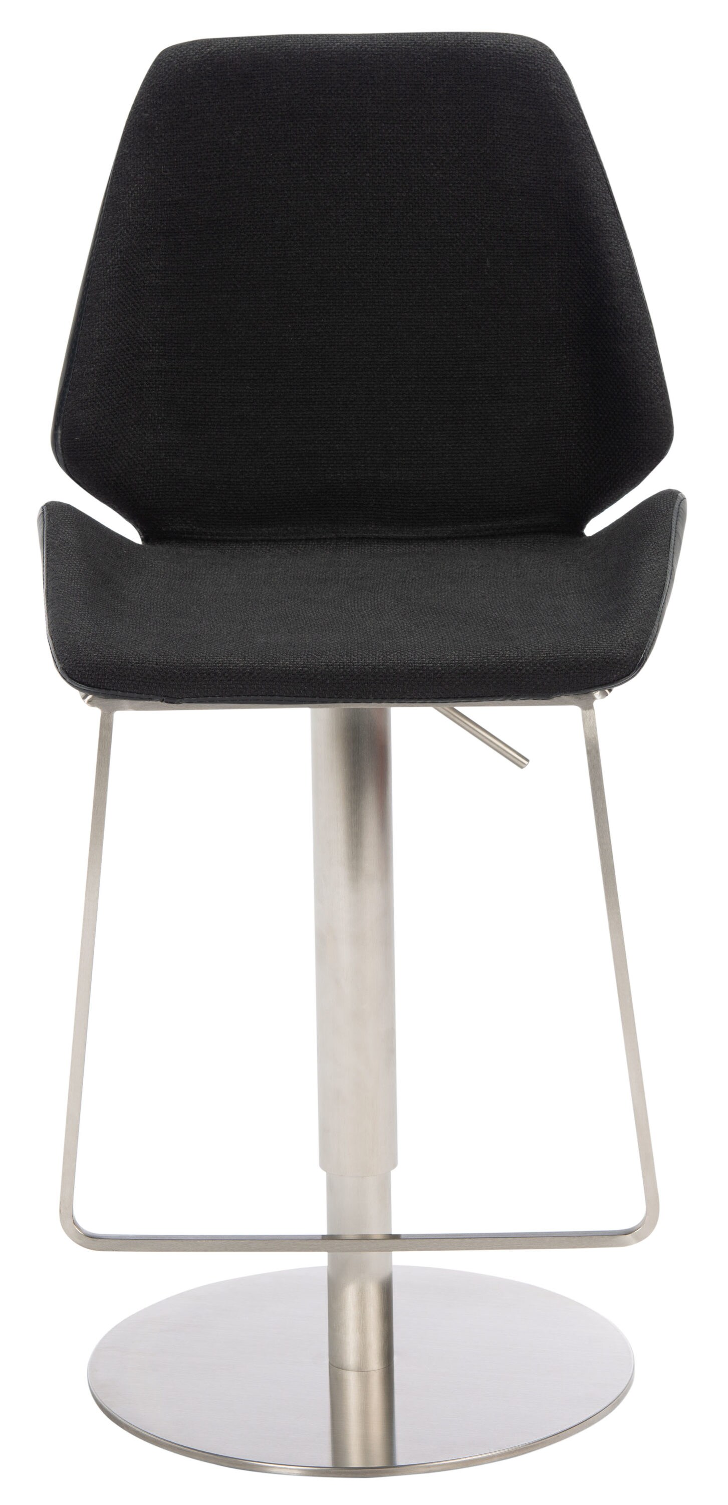 Safavieh BST3005A Pierro Black/Gold 20.75-in H Adjustable Height Short Bucket seat Upholstered Metal Bar Stool