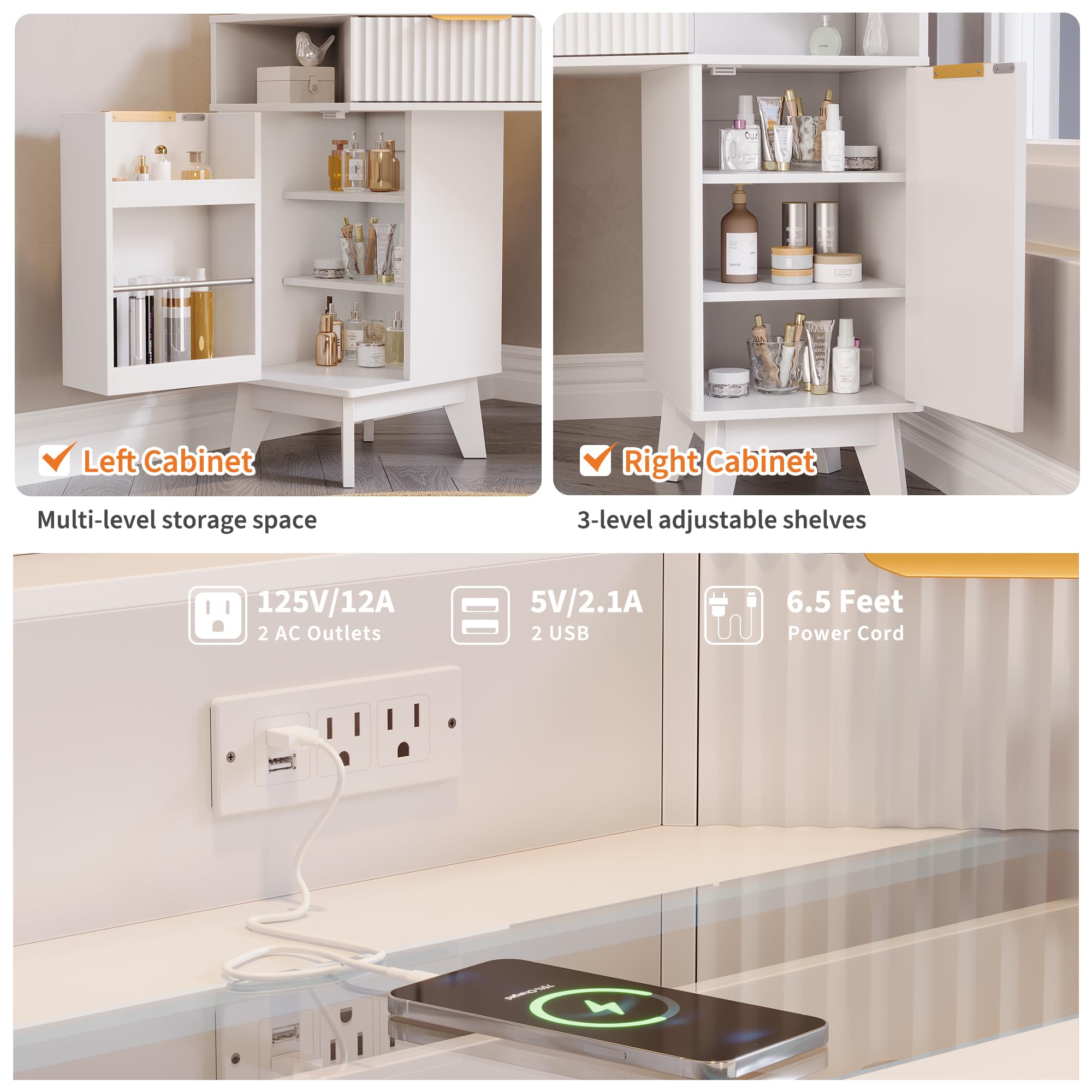 Garvee HHZ-PHK-35ASLJKT Bedroom-Vanities - View #6