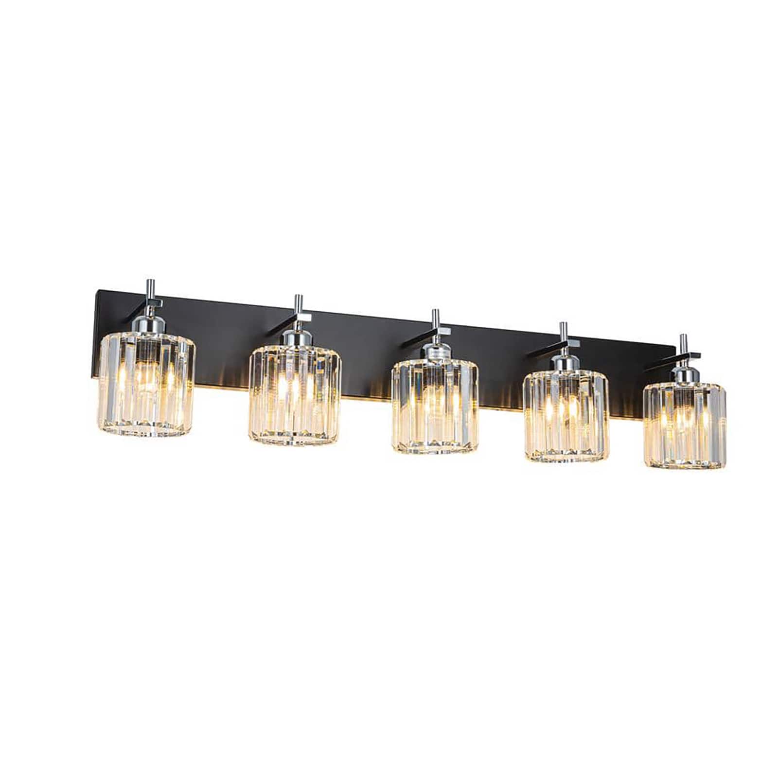 EDISLIVE Orillia 35.4-in 5 Light Black Modern/contemporary Bathroom Vanity light