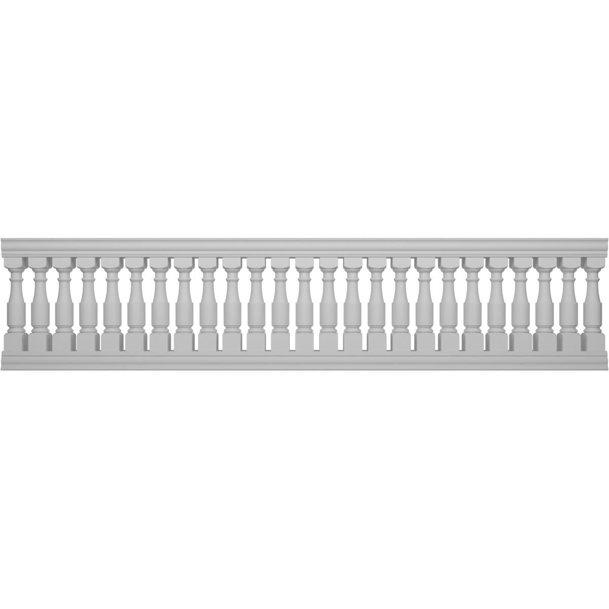 Ekena Millwork BALK40X168HMD FiberThane 14-Feet x 40-Inches Hamilton Fiberglass Deck Rail Kit
