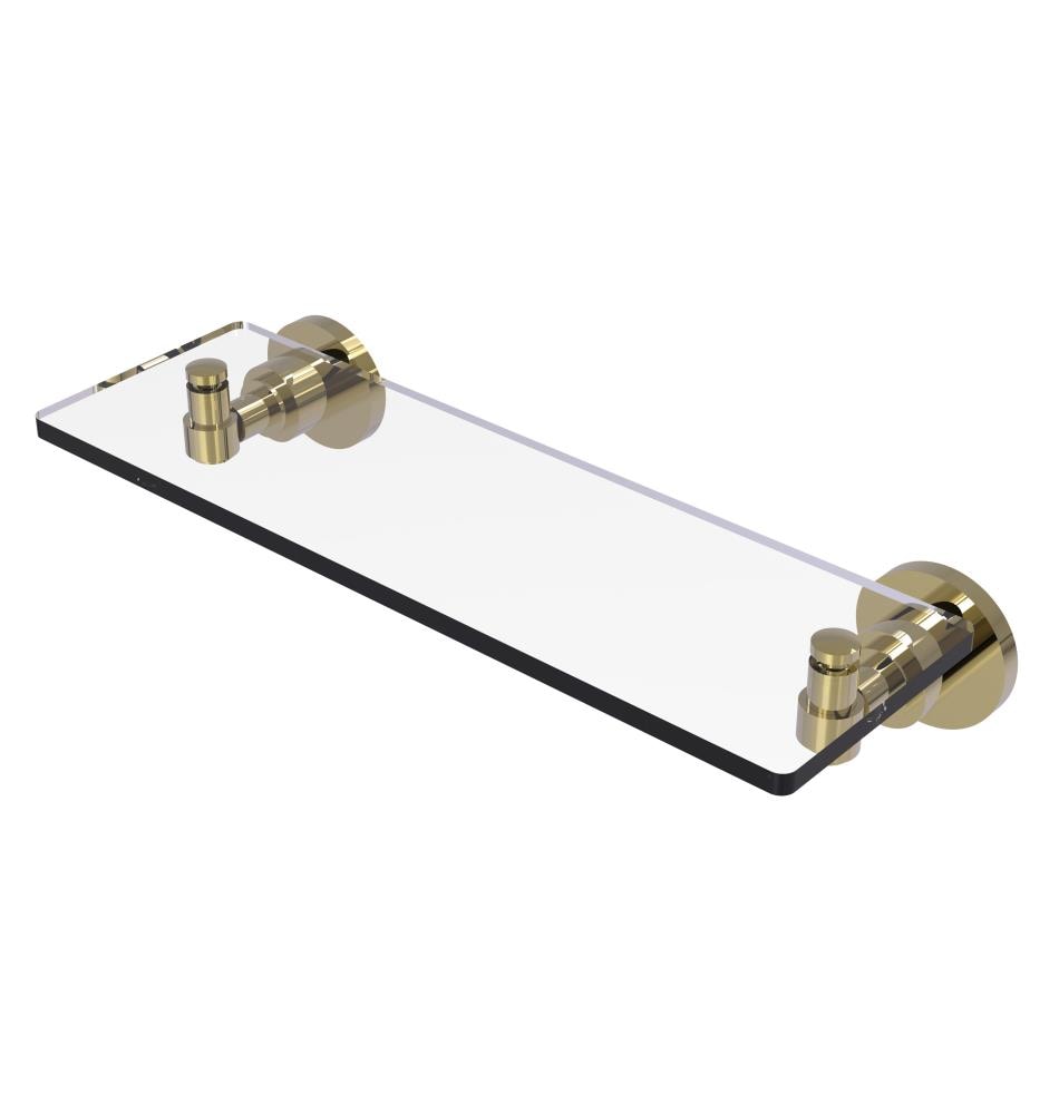 Allied Brass WS-1/16-UNL Washington Square Unlacquered Brass Wall mount Bathroom Shelf ( 16-in x 3-in x 5-in )