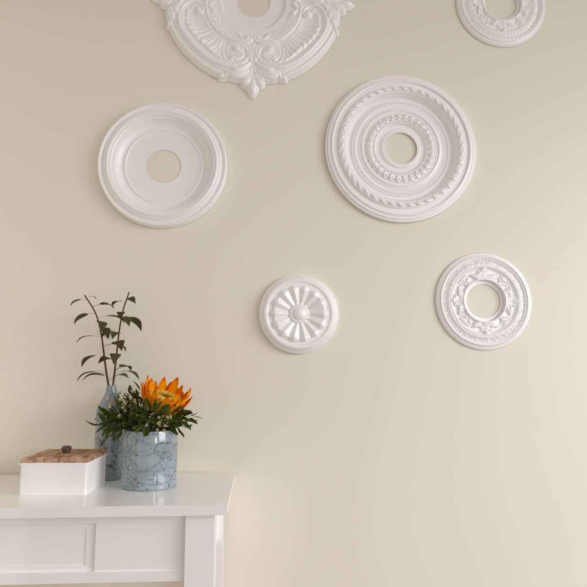 Ekena Millwork CM07OL Ceiling-Medallions - View #7