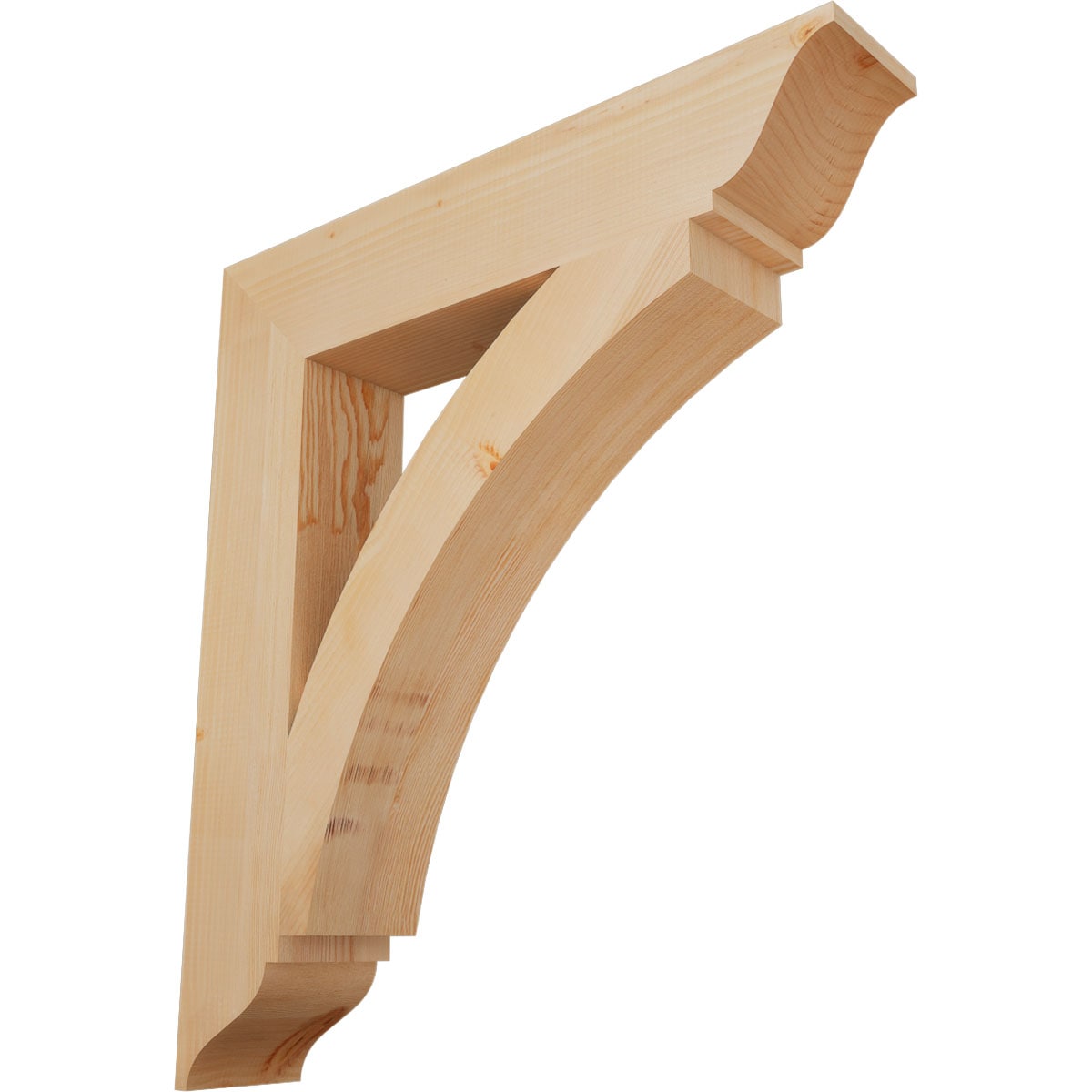 Ekena Millwork BKT06X32X36THR01SDF Thorton traditional smooth 5-1/2-in x 32-in x 36-in Douglas fir Brown Wood Standard bracket