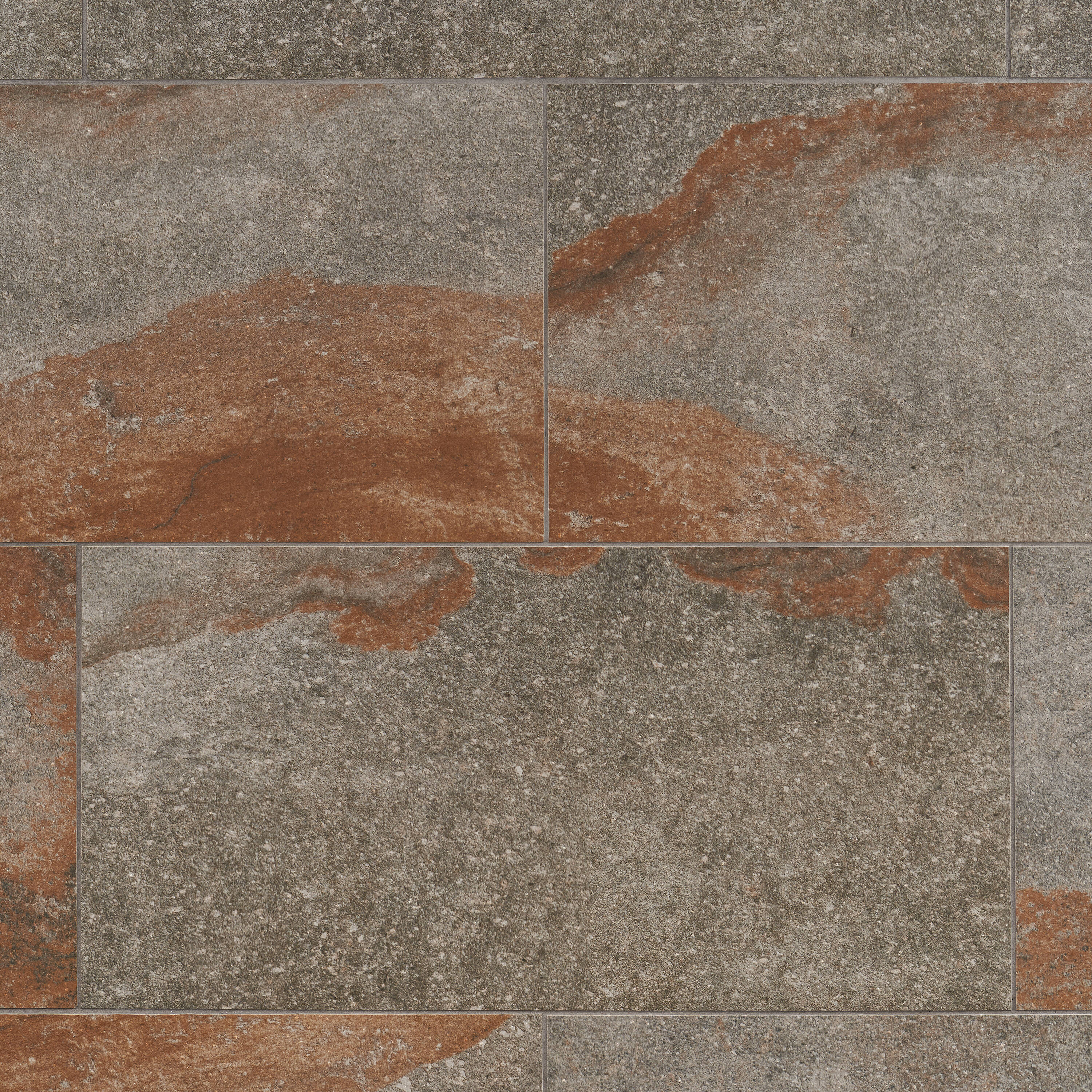 Artmore Tile EXT3RD108237 District Iron Gray 12-in x 24-in Matte Porcelain Stone look Standard Floor and Wall Tile ( 11.62-sq ft Carton