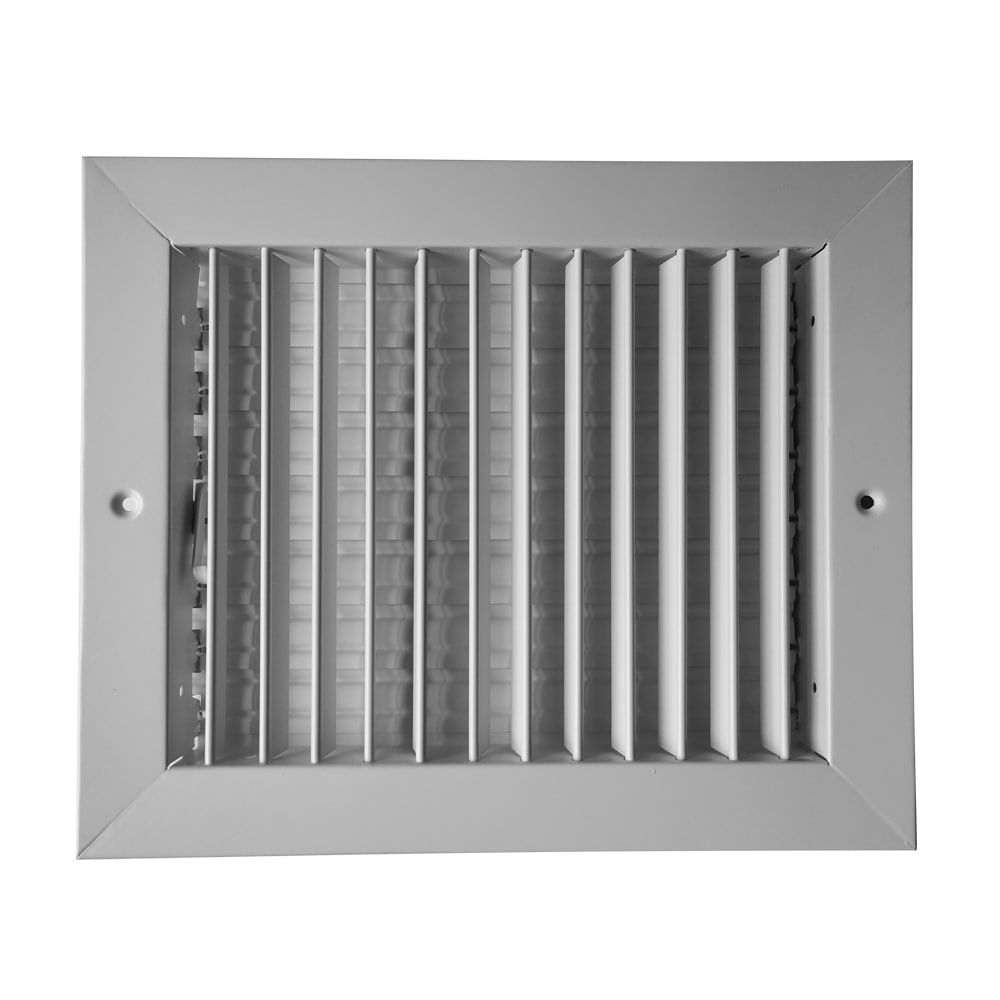 RELIABILT 6111008WH 10-in x 8-in Adjustable Steel White Sidewall/Ceiling Register
