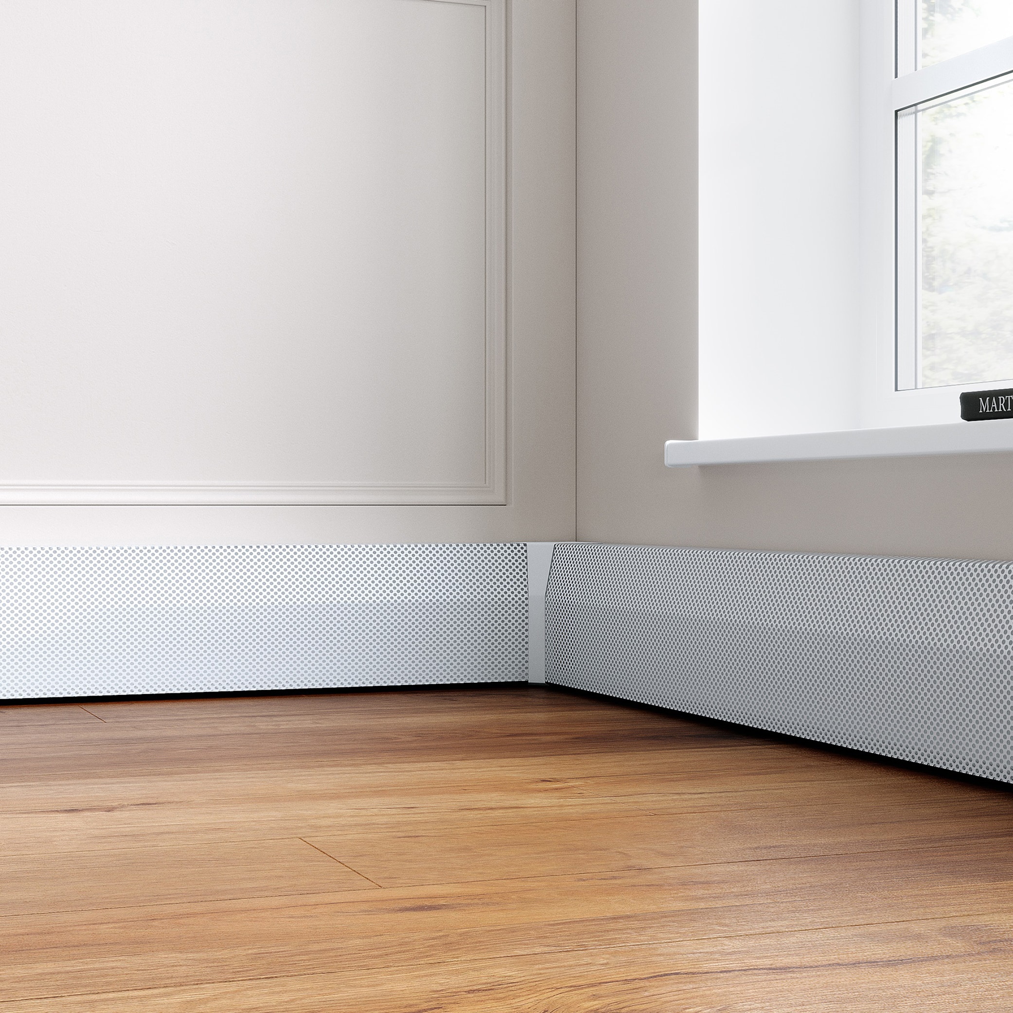 Shaker Style 4 ft. Wood Baseboard Cover