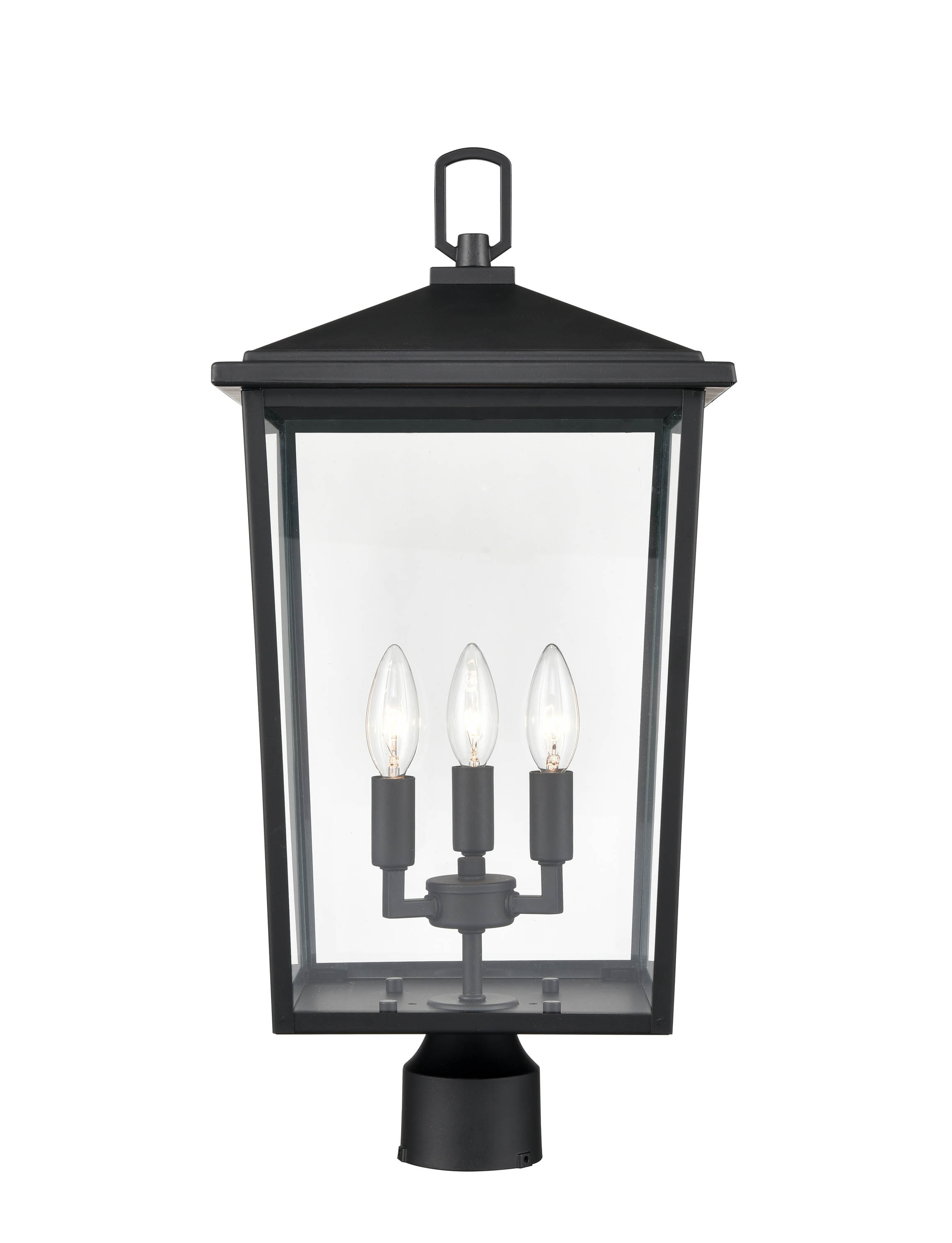 Millennium Lighting 2983-PBK Fetterton 22.75-Inches H Powder coat black Hardwired Incandescent Post light