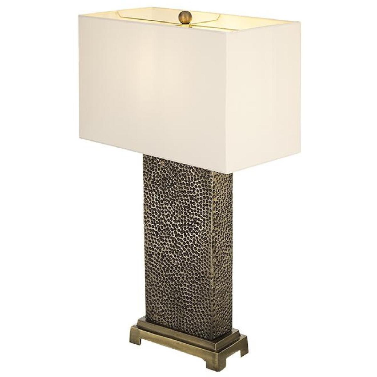 A&B Home  83721 Anita 287 inch 4000 watt Brass/White Table Lamp Portable Light