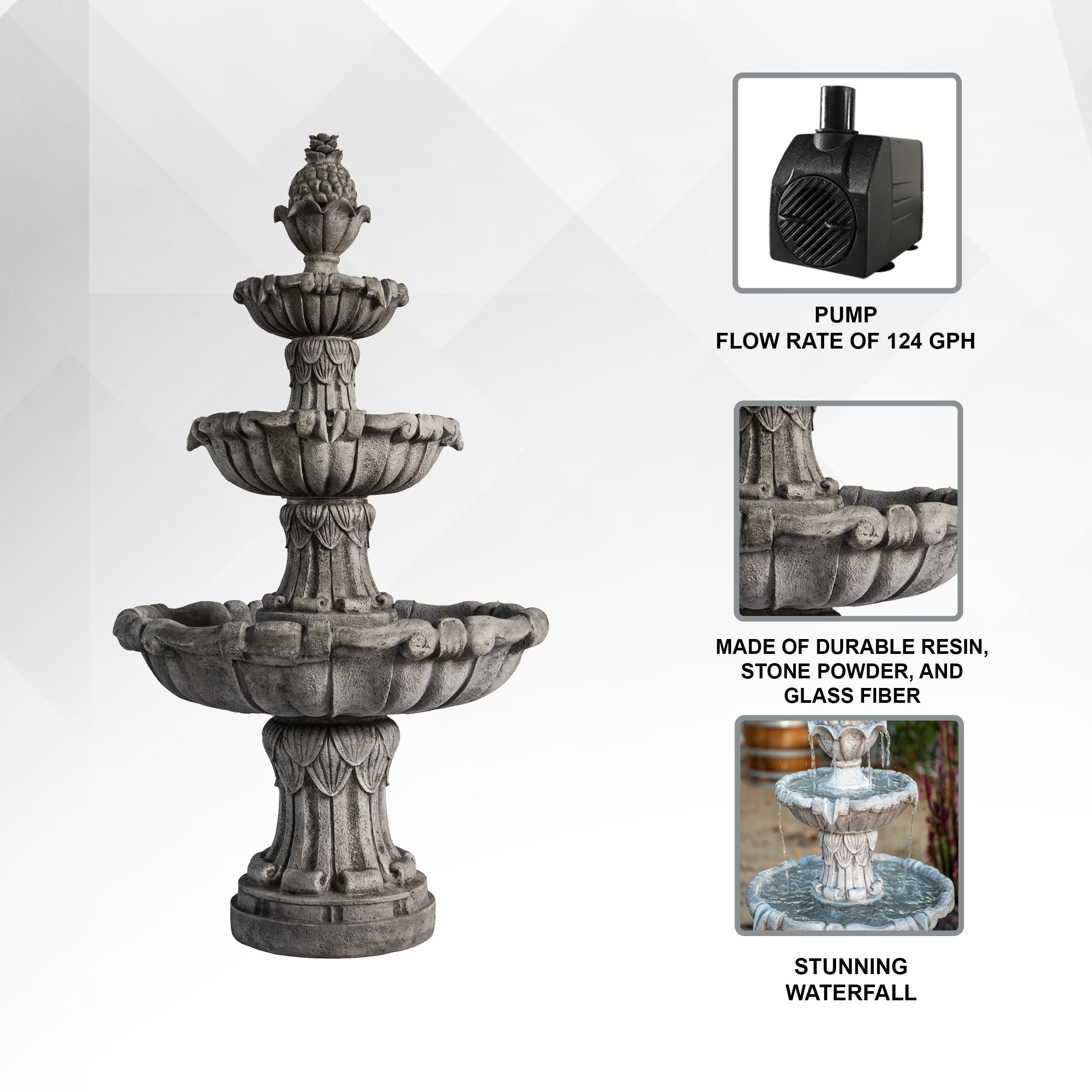 XBrand LW3398 fountains - View #3