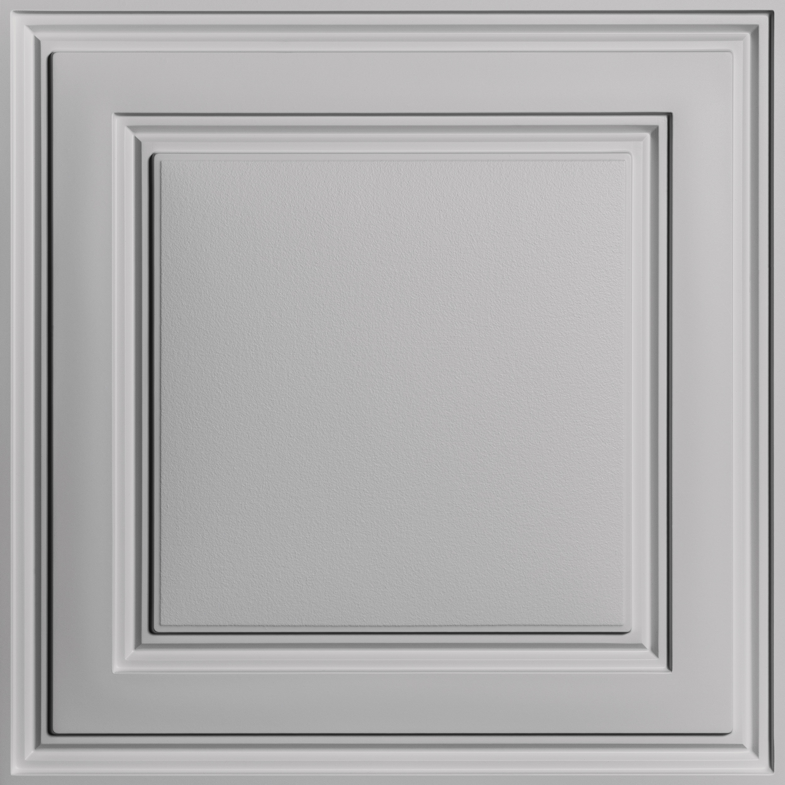Ceilume 2-ft x 2-ft Oxford Signature Series Gray PVC Drop Ceiling Tile ( 6 -Pack, 24-sq ft / Case ) #V3-OX-22STO-6