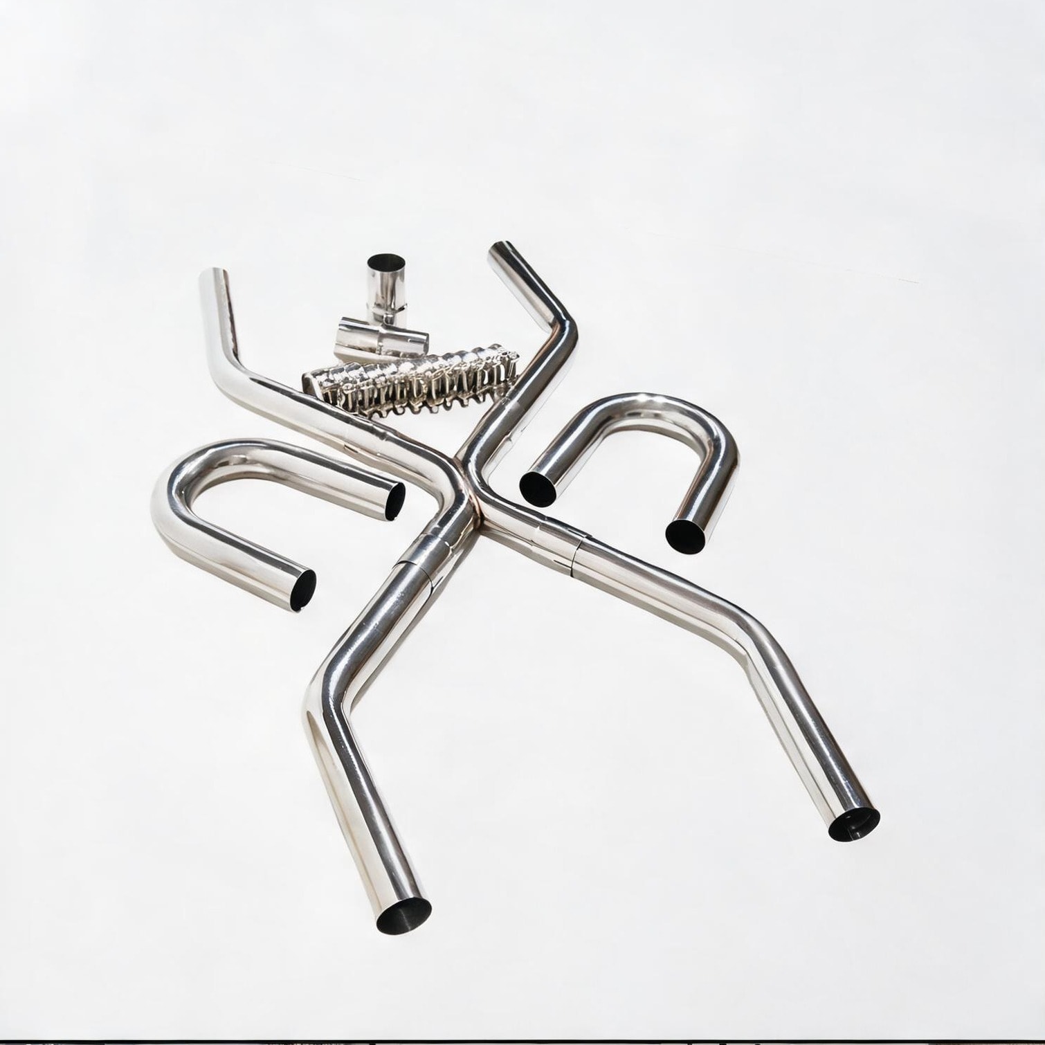 Watnature Mandrel-Bent Universal Exhaust Kit in Neutral Gray with Slip-Fit Installation