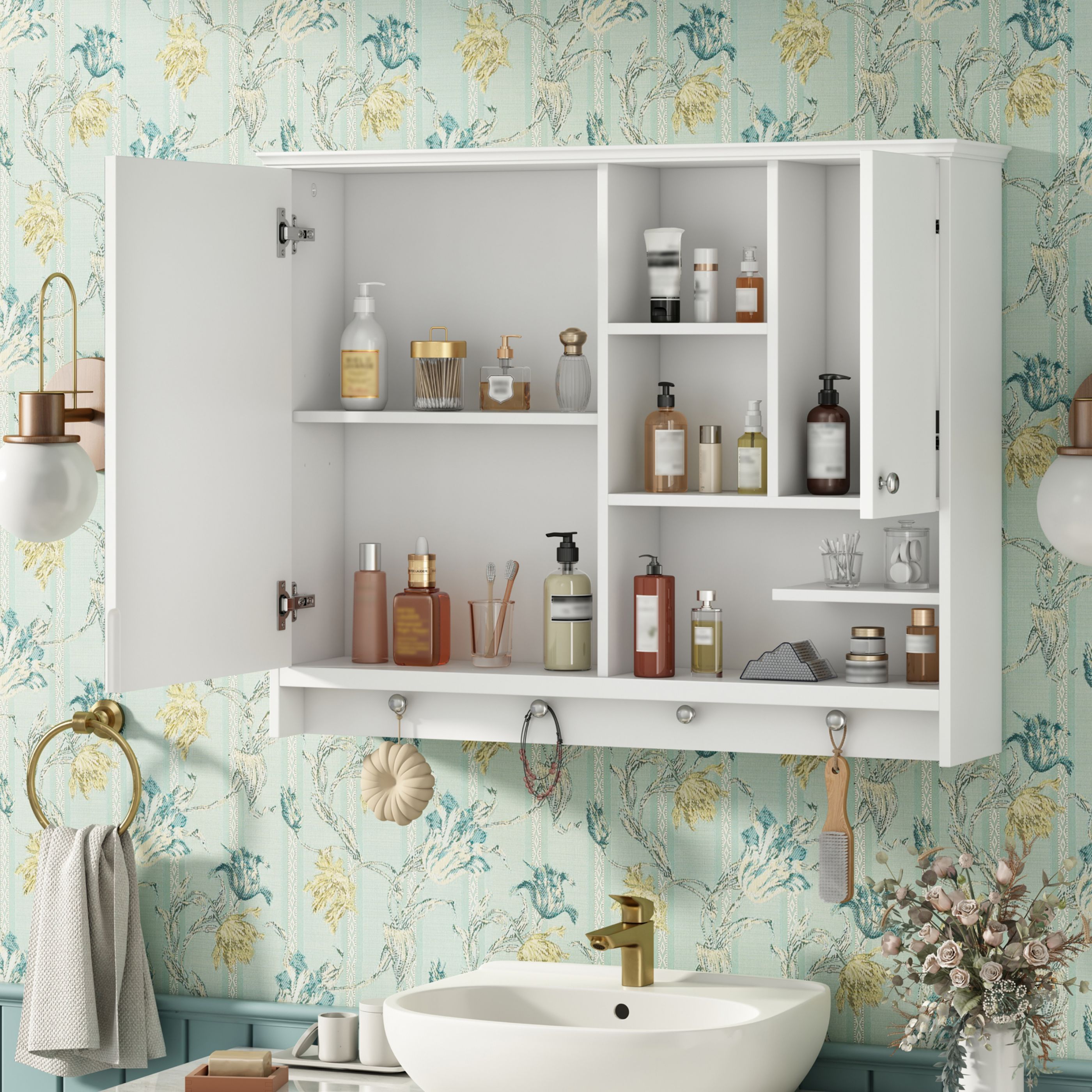 WELLFOR GIZMAY03PE Bathroom-Medicine-Cabinets - View #2