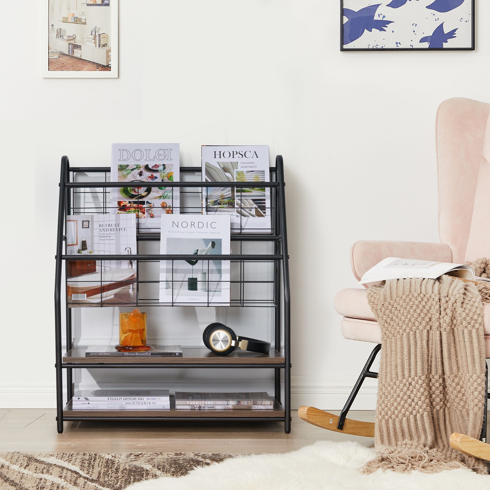 Vecelo LOE-B12-GRY bookcases - View #4