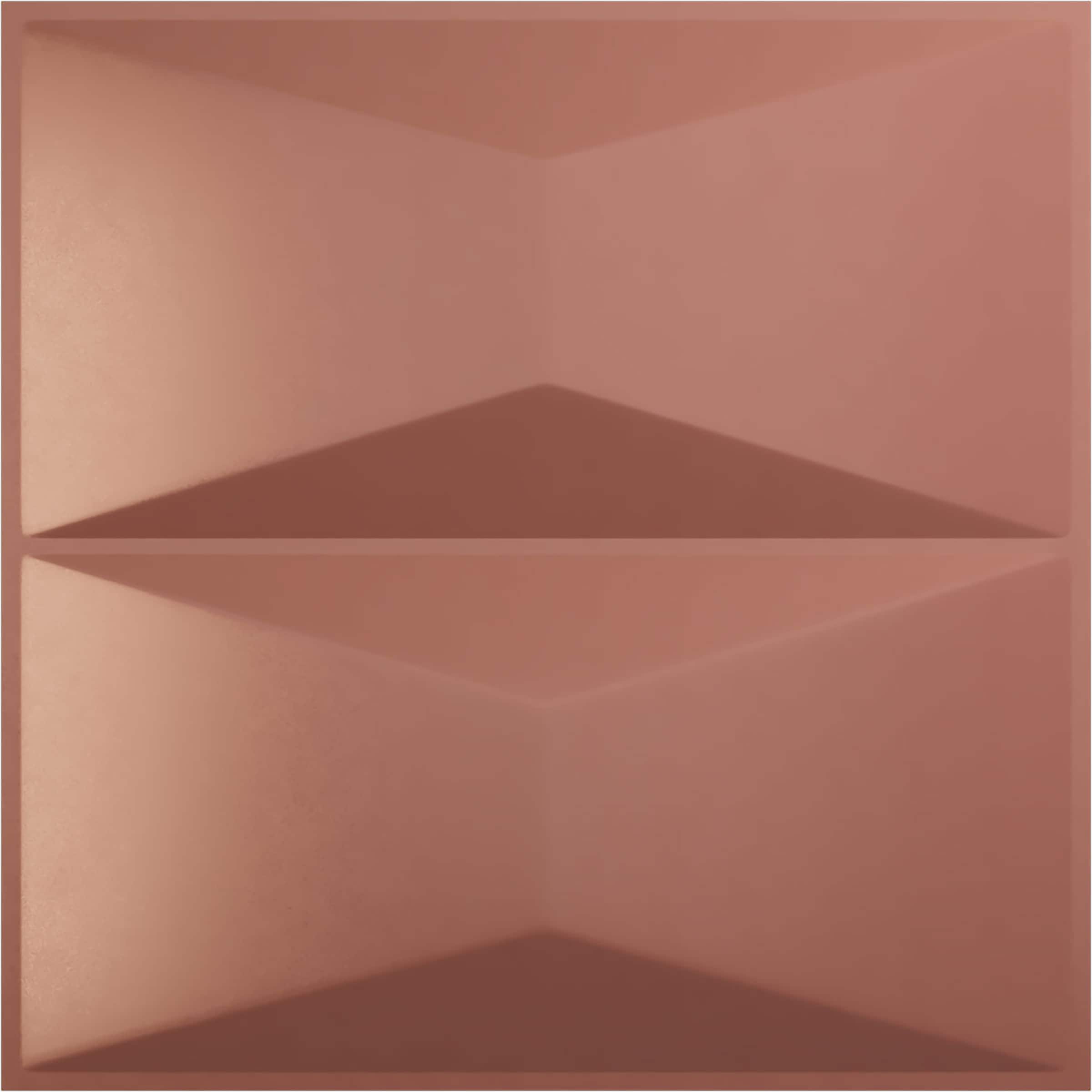 Ekena Millwork WP12X12ABFCP 11-7/8-in x 11-7/8-in Embossed Paintable/Stainable Pink PVC Wall Panel ( 0.98-sq ft )