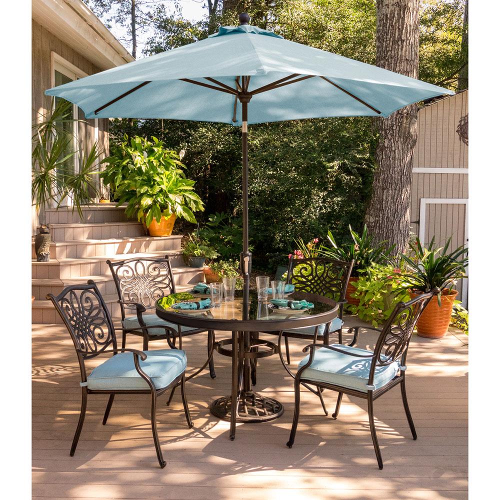 Hanover TRADDN5PCG-SU-B Patio-Dining-Sets - View #14