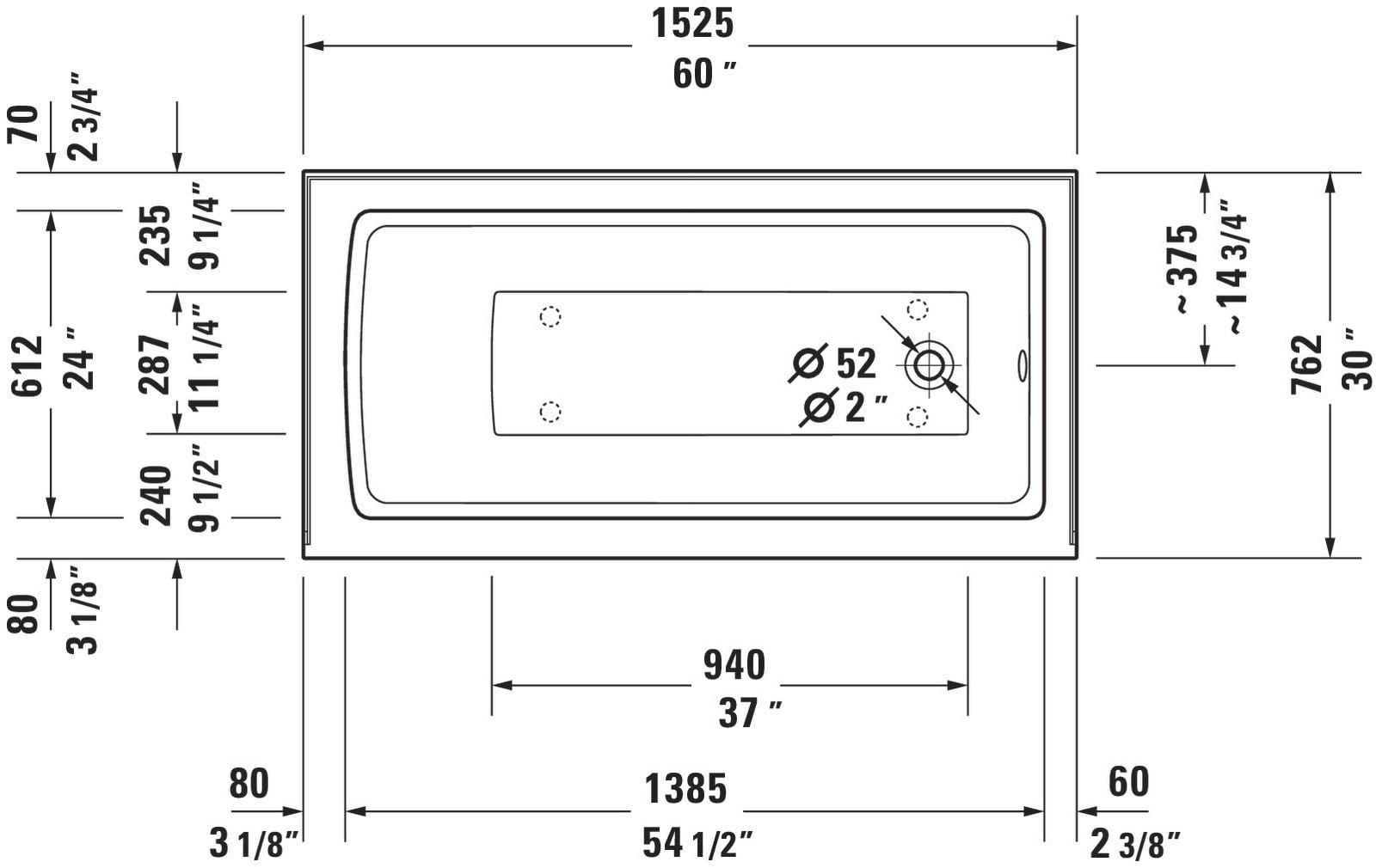 Duravit 700355000000090 bathtubs - View #3