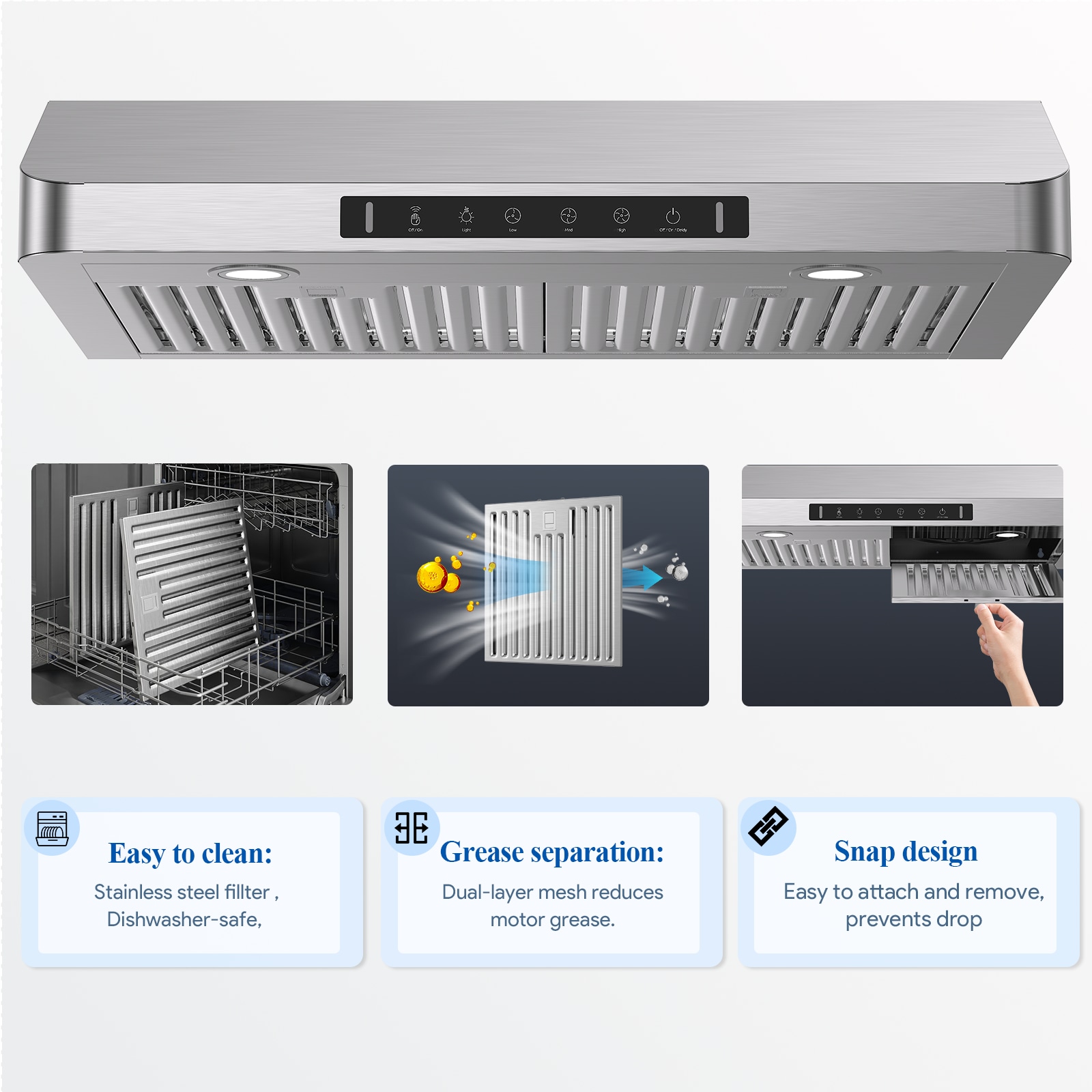 VIKIO VIKC0136S Undercabinet-Range-Hoods - View #9