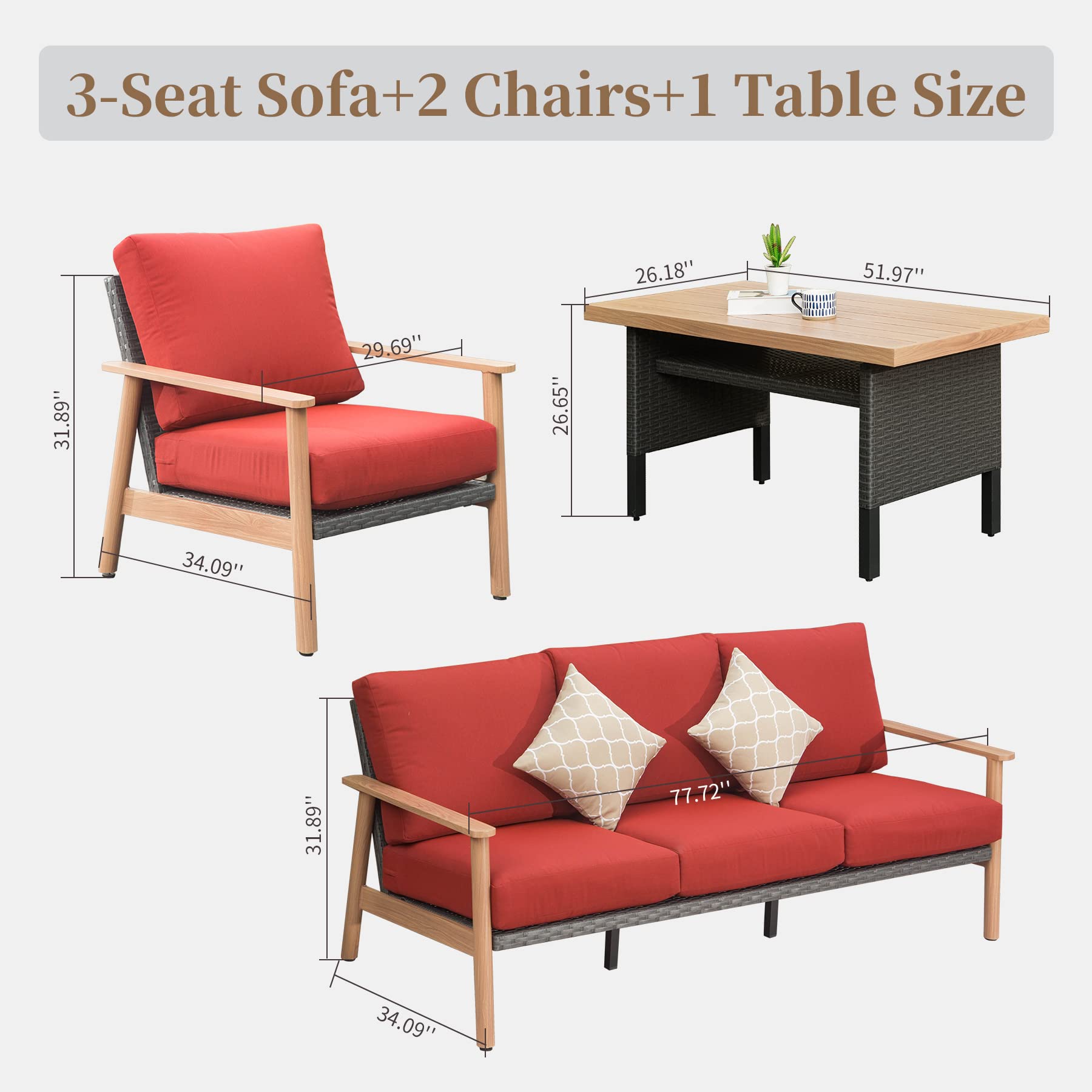 Mondawe MD-CPL-00088 Patio-Conversation-Sets - View #5