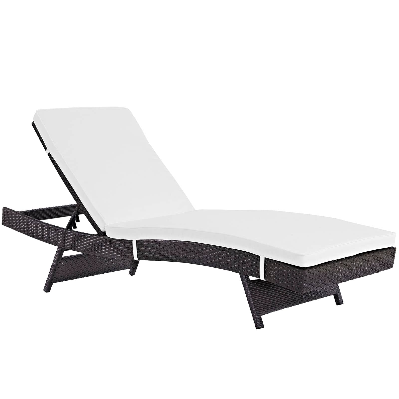 Convene Outdoor Chaise in Espresso White