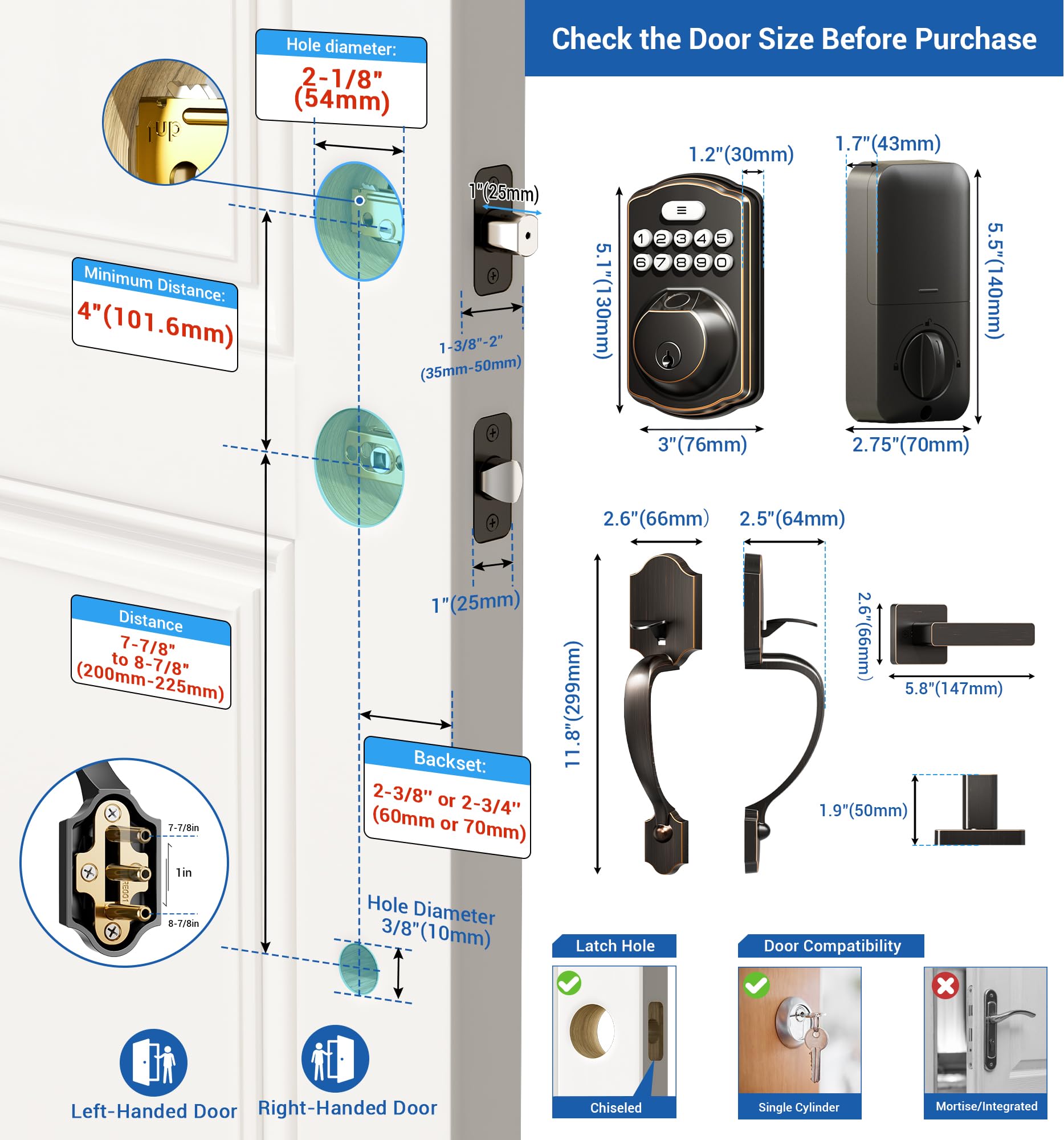 Afoxsos LAF0804F194 Electronic-Door-Locks - View #8