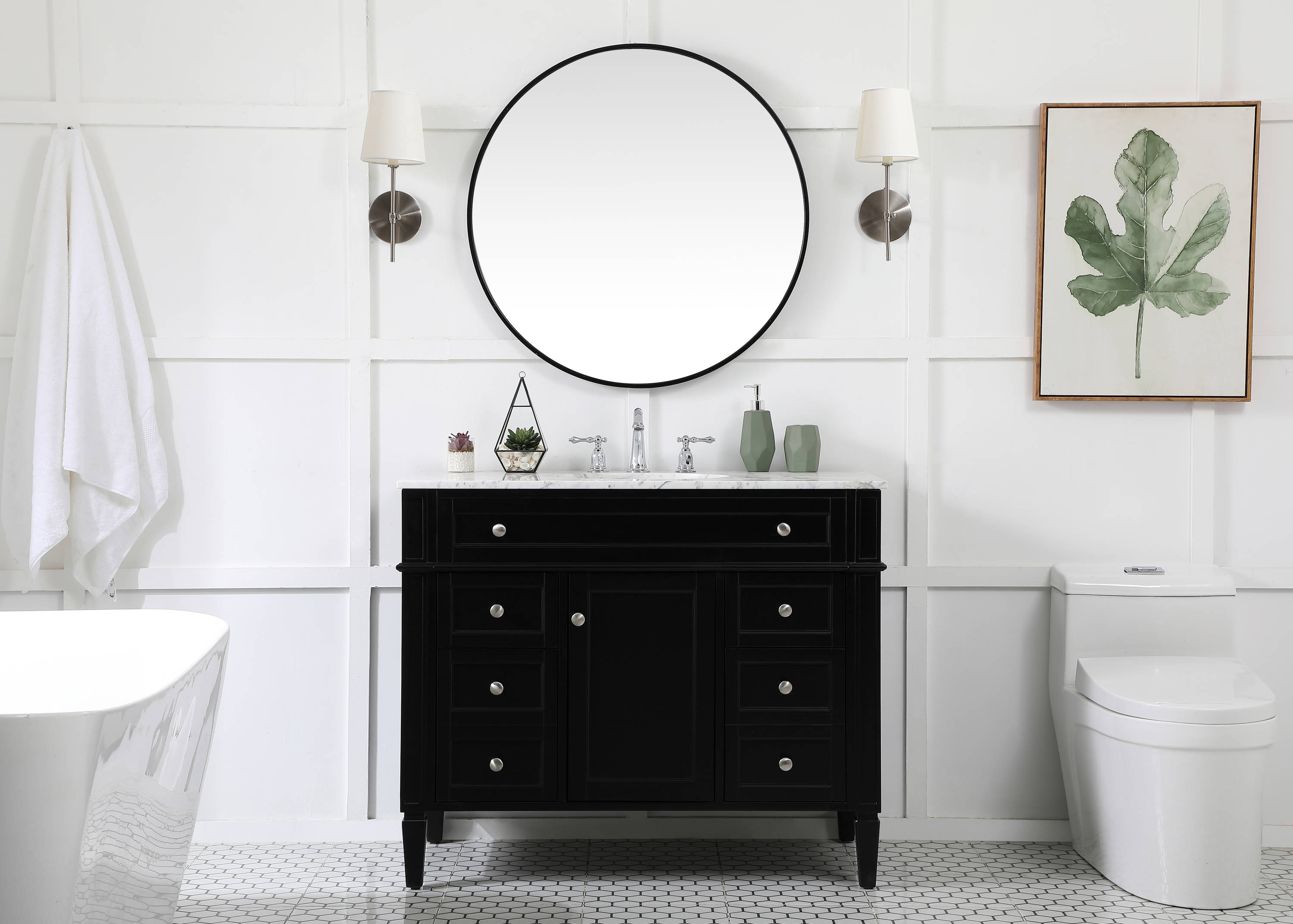 Elegant Decor HF37626BK Bath-Vanity-Combo - View #5