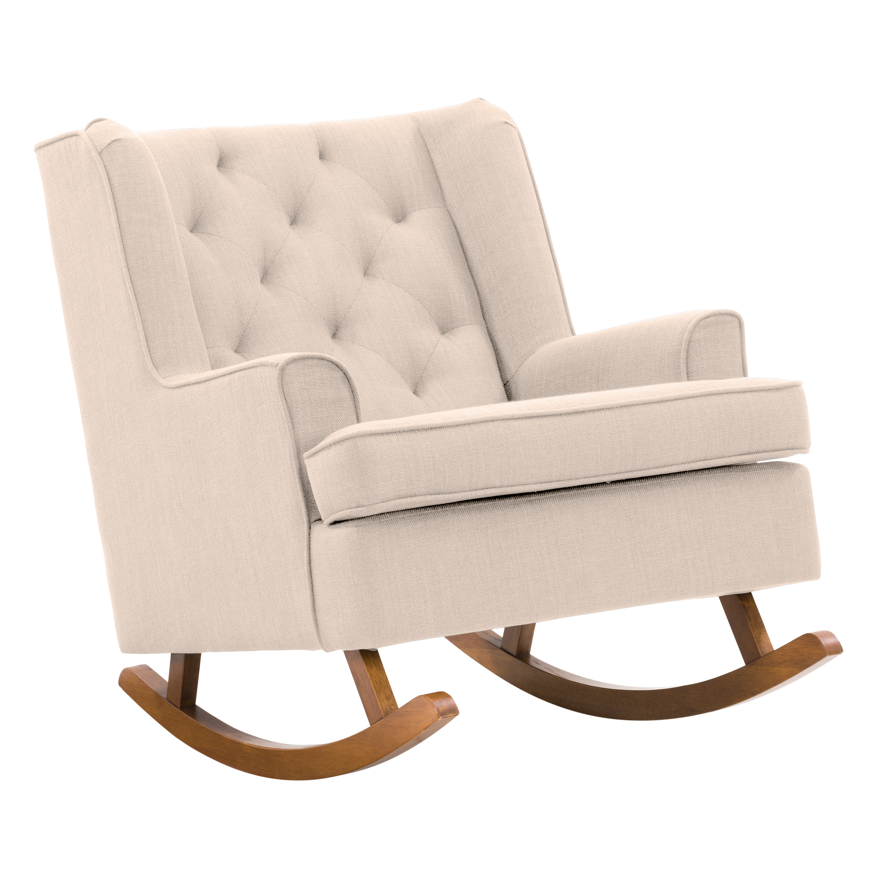 beige rocking chair