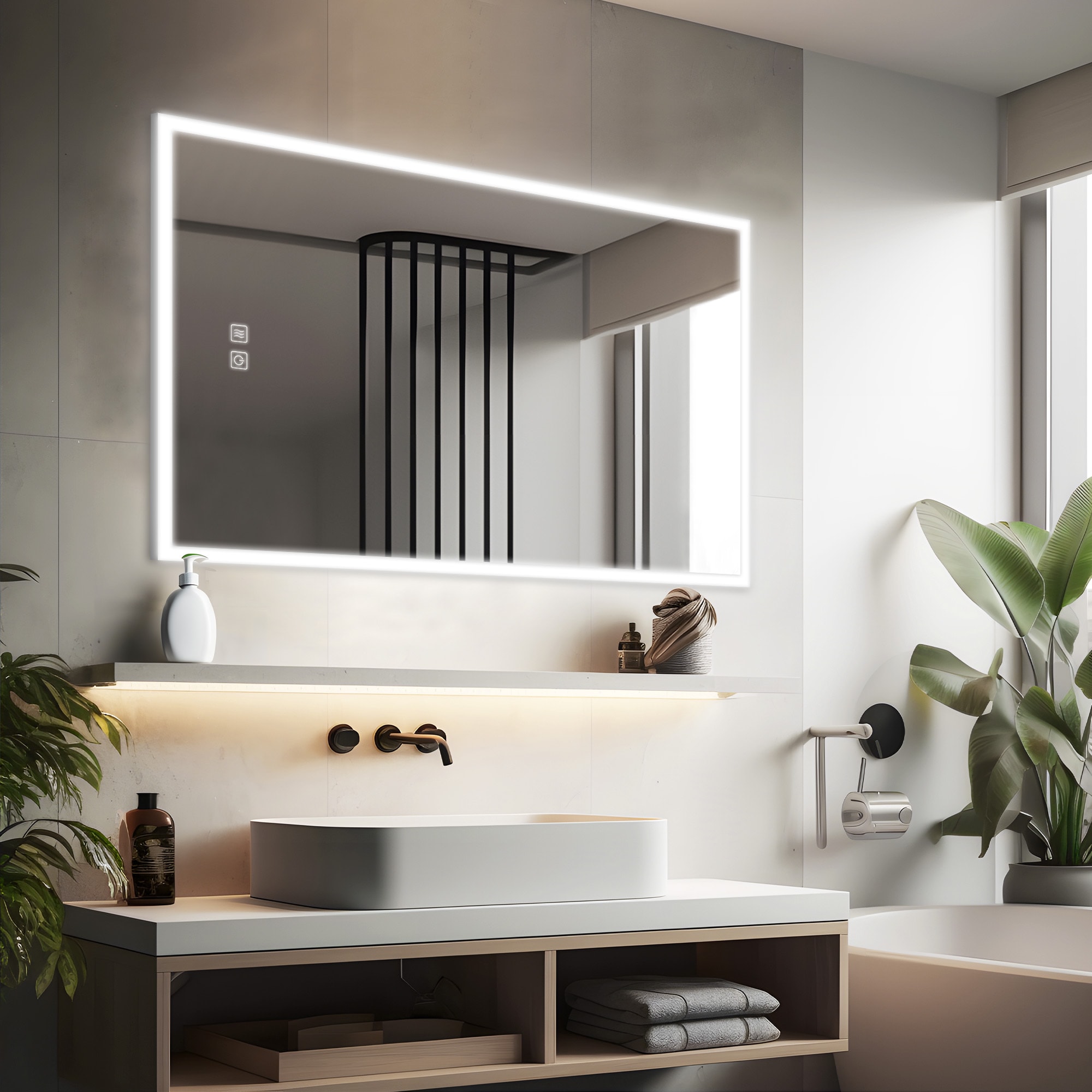Dovelina LS-A-MR03085 Framed-Bath-Mirrors - View #2