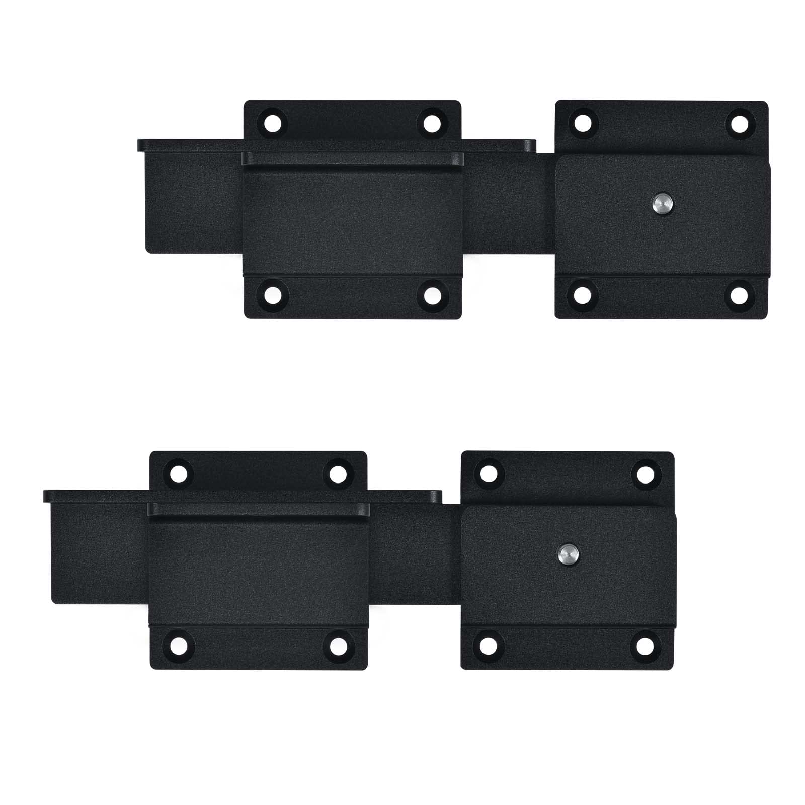 Afoxsos  Flip Gate Latch Lock with Padlock Hole 2Pack Heavy Duty Aluminum Alloy Adjustable Door Latch for Sliding Swing Open Door Outdoor Gate