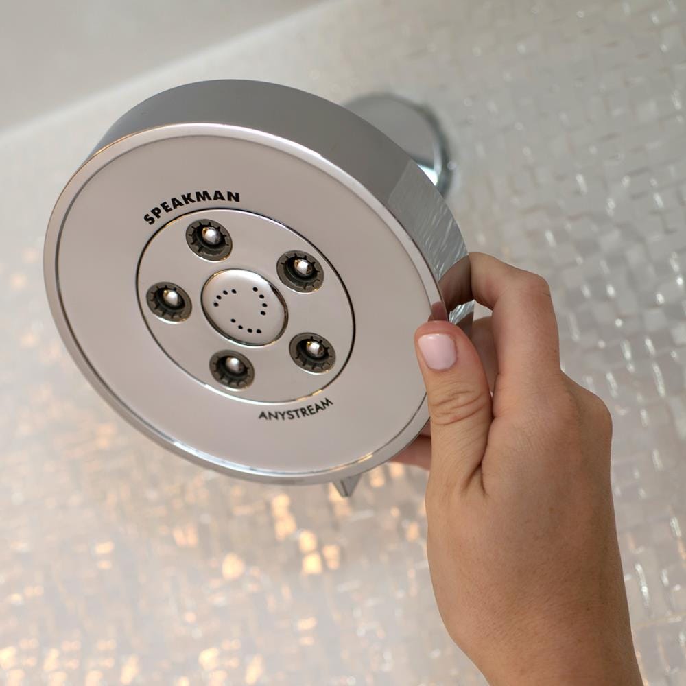 Neo Polished Chrome Multi Function Wall Mounted Shower Head