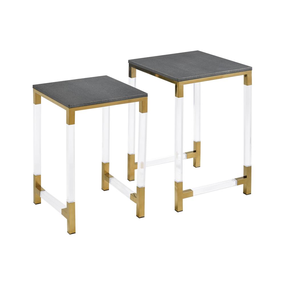 ELK Home 1218-1013/S2 Consulate 16-in W x 22-in H Acrylic Wood Farmhouse End Table Assembly Required