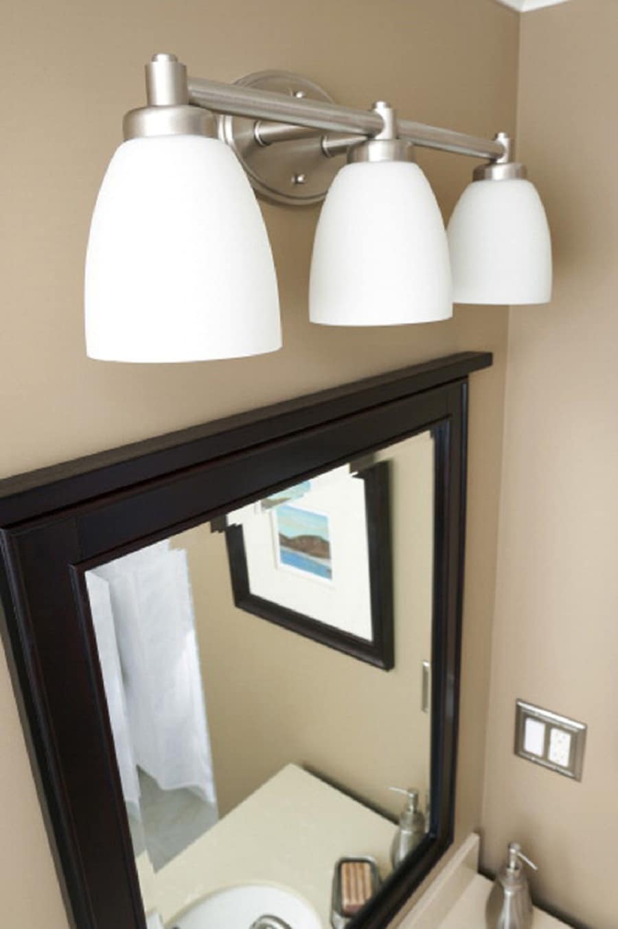 Portfolio 3-Light Brushed Nickel Modern/Contemporary Vanity Light In ...