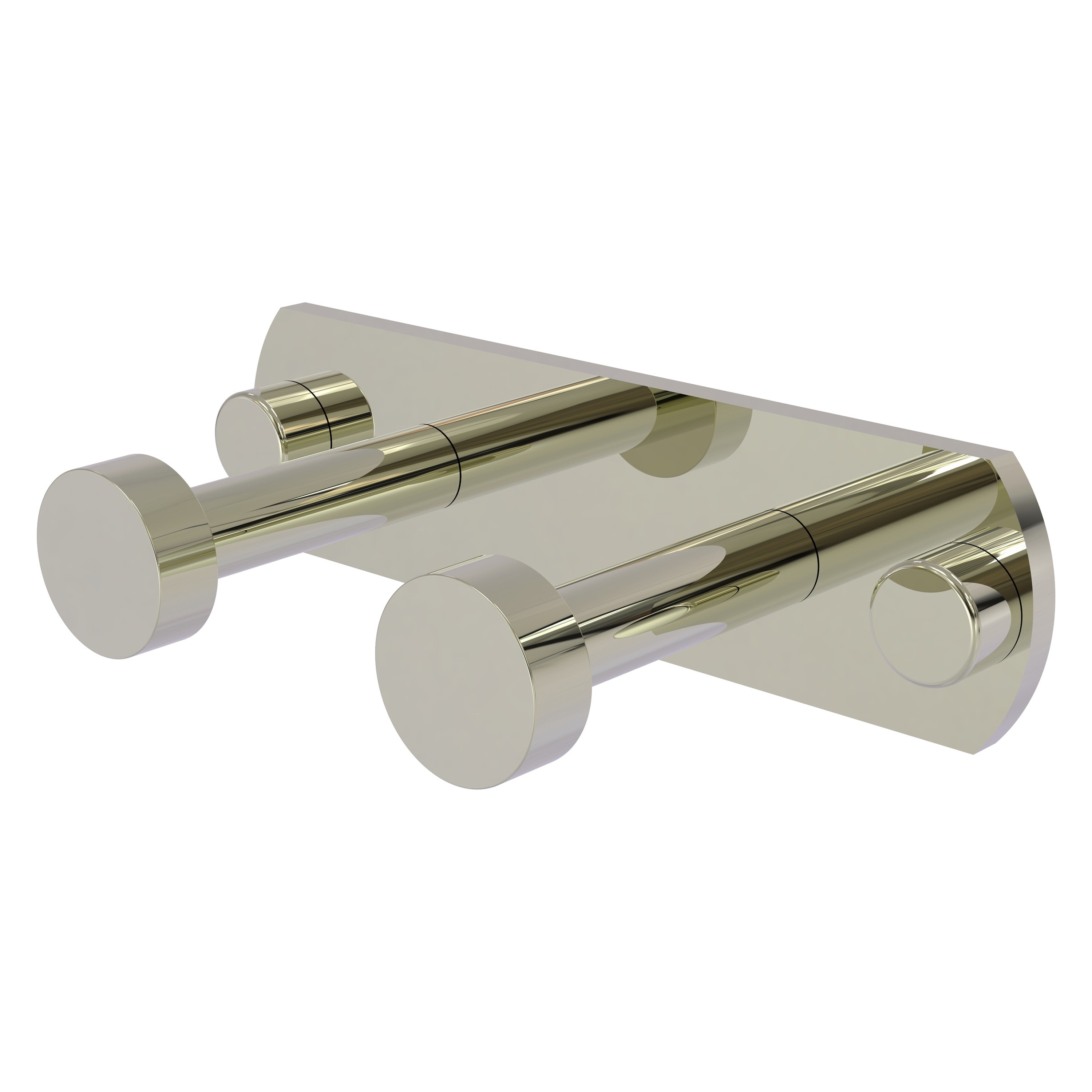 Allied Brass FR-20-2-PNI Fresno Polished Nickel Double -Hook Wall mount Towel Hook