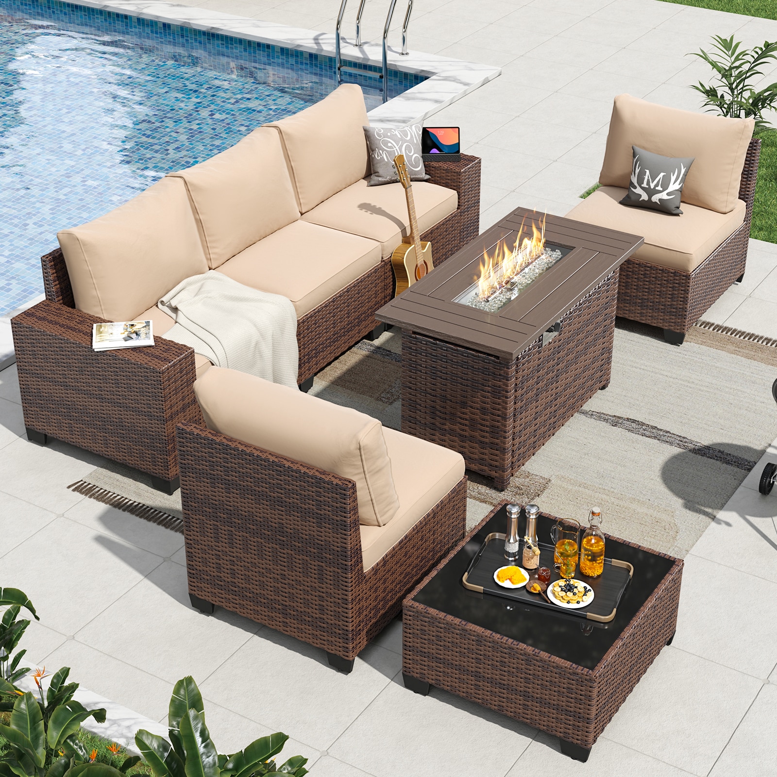 AOXUN PA-039BR11 Patio-Conversation-Sets - View #8