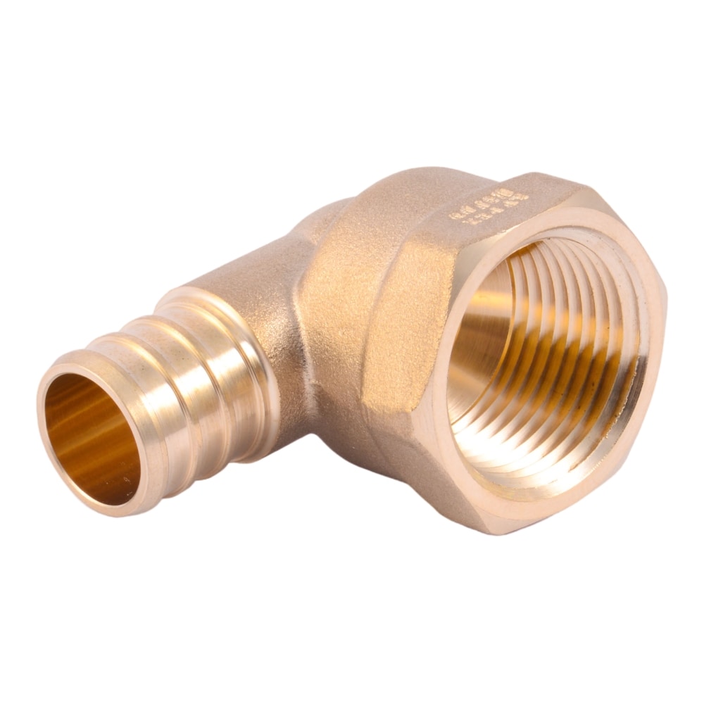 SharkBite 3/4 In. x 3/4 In. 90 Deg. Push-to-Connect Brass Elbow (1/4 Bend)  (4-Pack)
