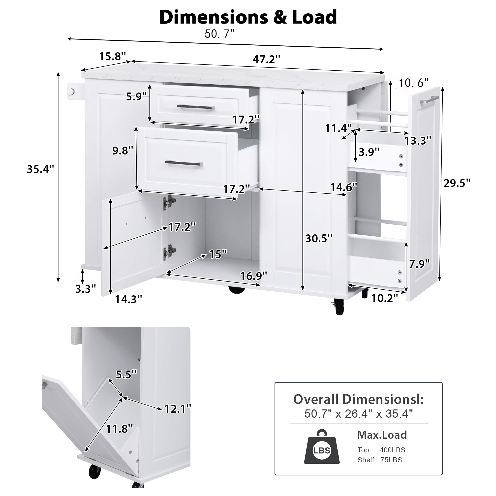 SINOFURN SYE140011BK Kitchen-Furniture - View #15
