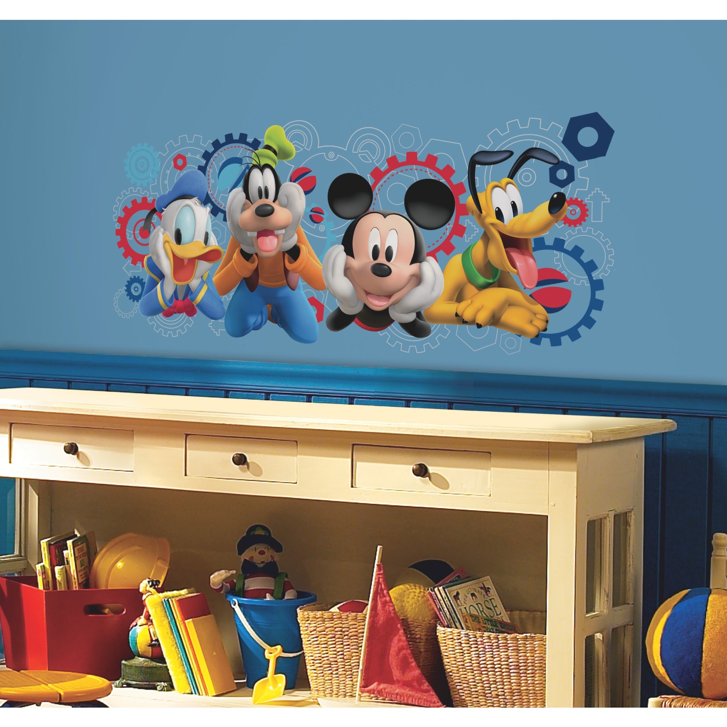 Colorful Disney Mickey and Friends Wall Decal
