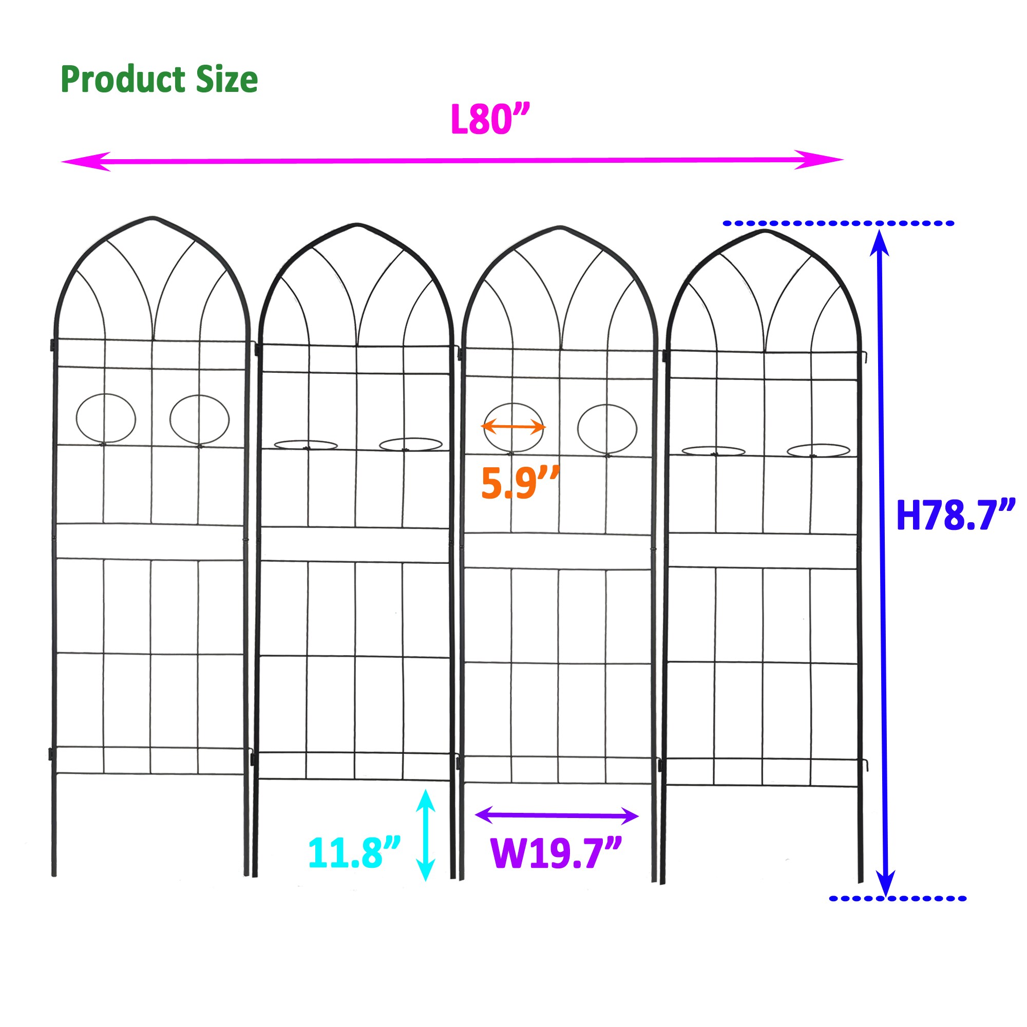 Runesay QCGATR-17 Garden-Trellis - View #4