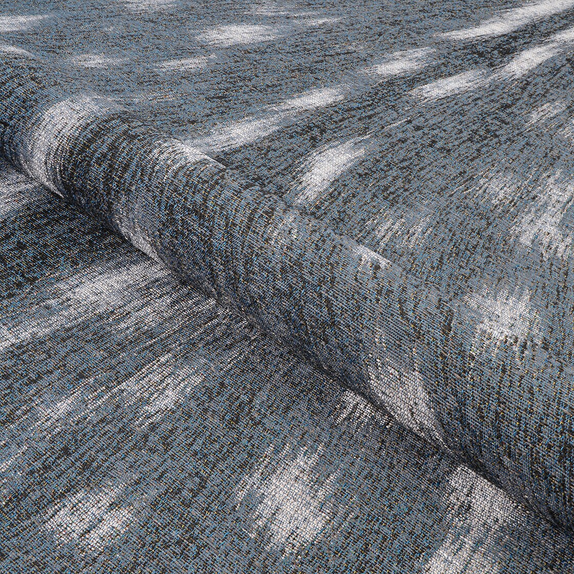 Dolce Denim-Silver Transitional 4' x 6' Indoor/Outdoor Area Rug