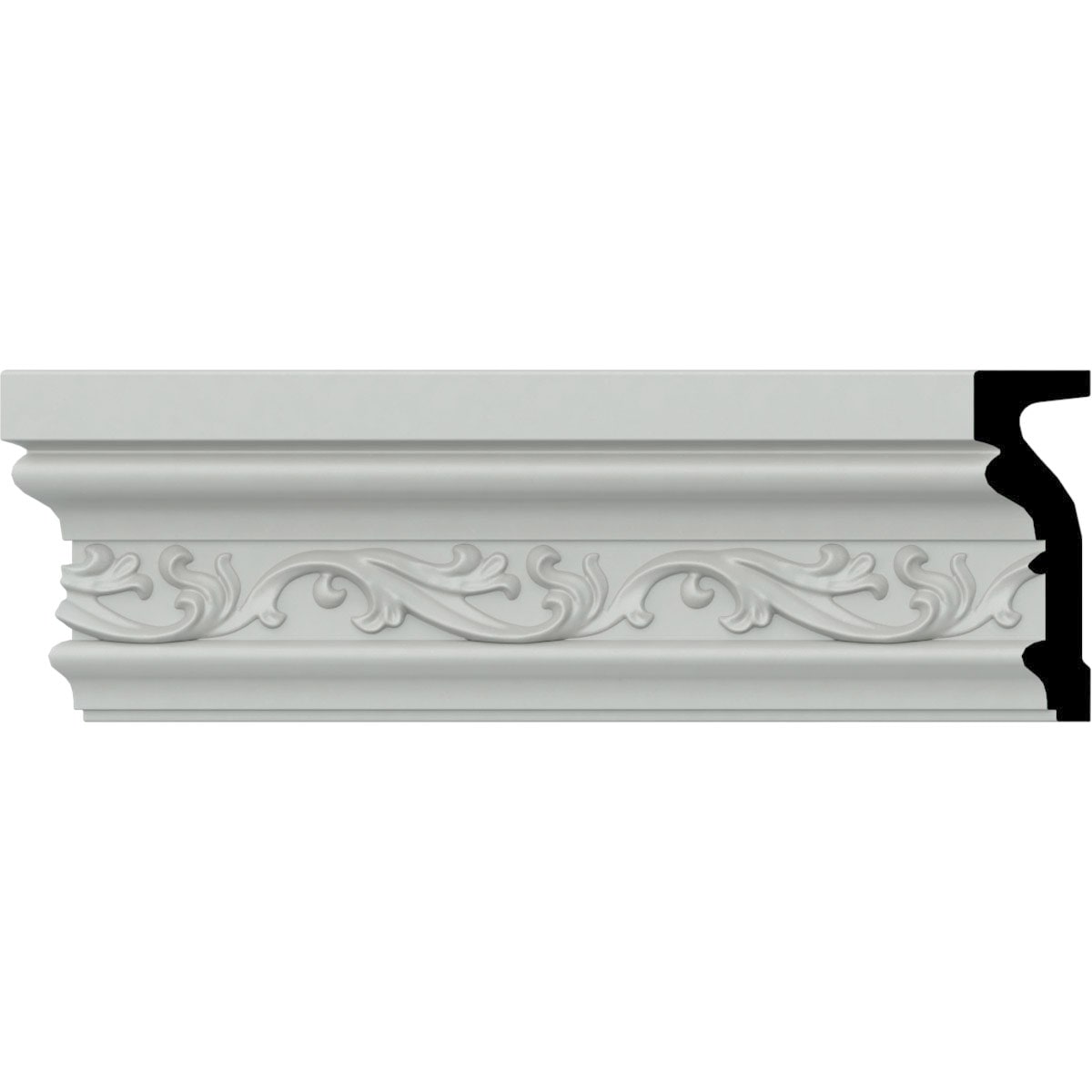 Ekena Millwork CHA04X01TN-CASE-2 Tristan 1-1/2-in x 4-1/2-in x 7-ft 10-1/2-in Primed Polyurethane Chair Rail Moulding 2 -Pack