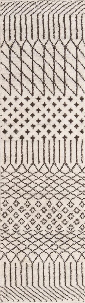 Momeni ATLASATL-1NAT2380 Atlas 2 x 8 (ft) Knotted Wool Natural Rectangular Indoor Abstract Runner rug