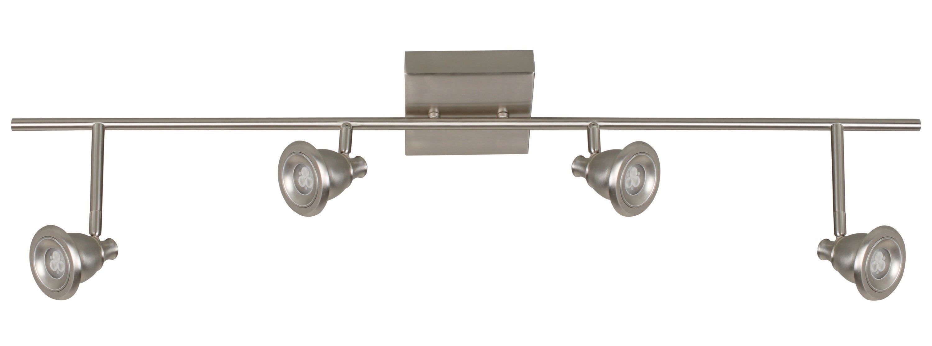 AFX BERF4450L30SN Berlin 36.6-in 4 -Light Satin Nickel dimmable Integrated Modern/contemporary Track Bar